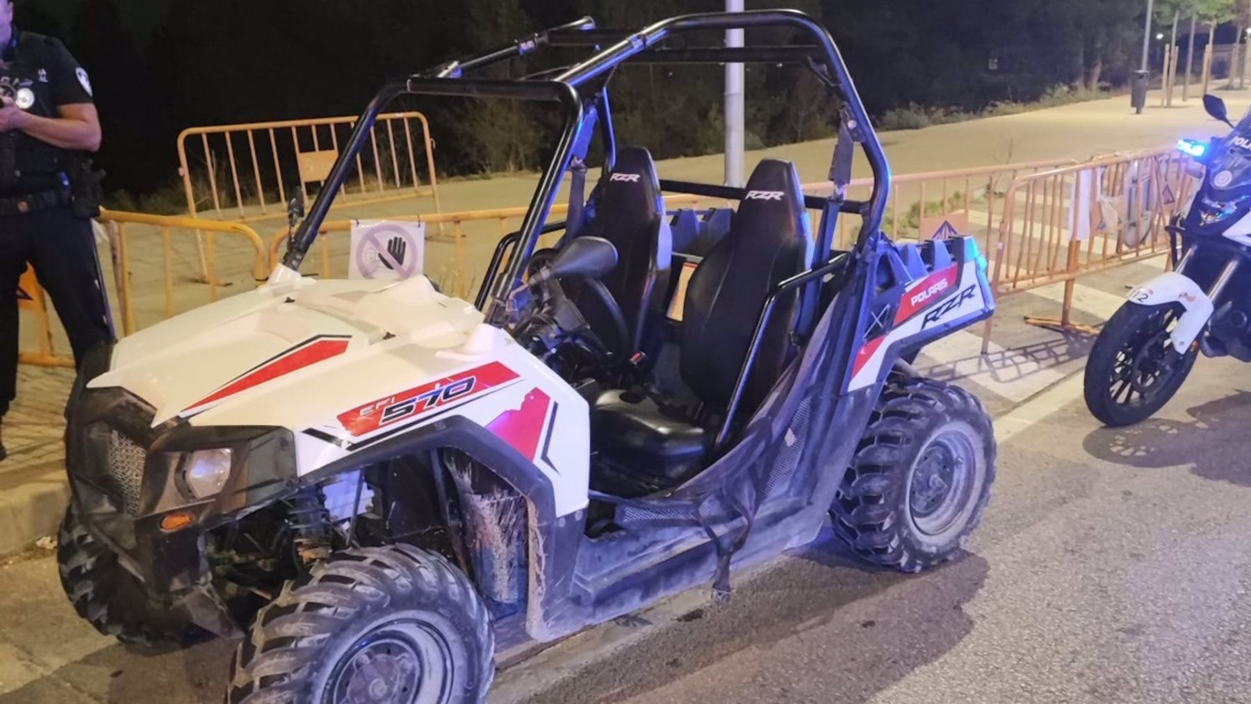 Dos menores interceptados conduciendo un quad robado en Playa de Palma