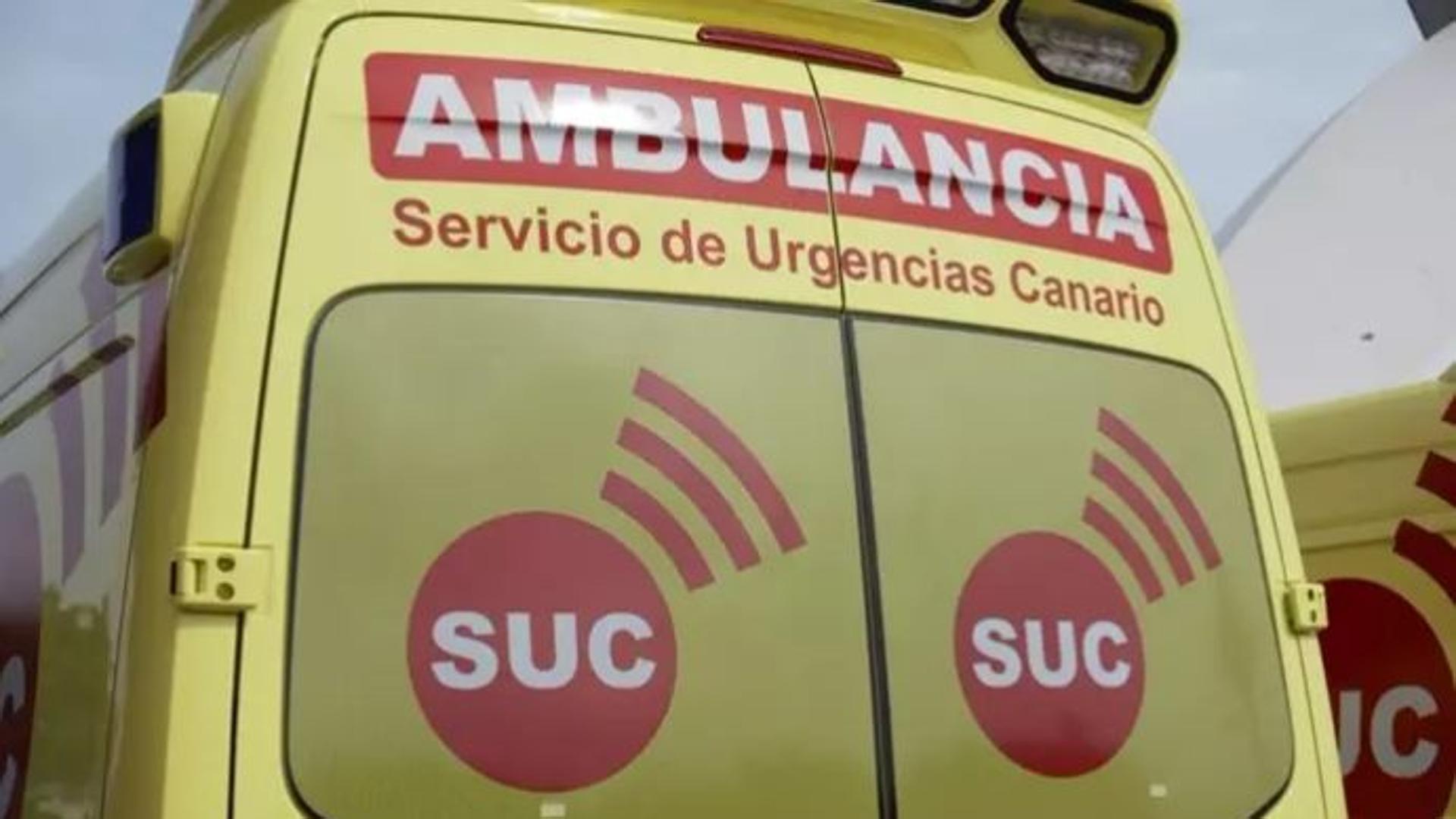 Un motorista grave al sufrir una caída en San Bartolomé de Tirajana