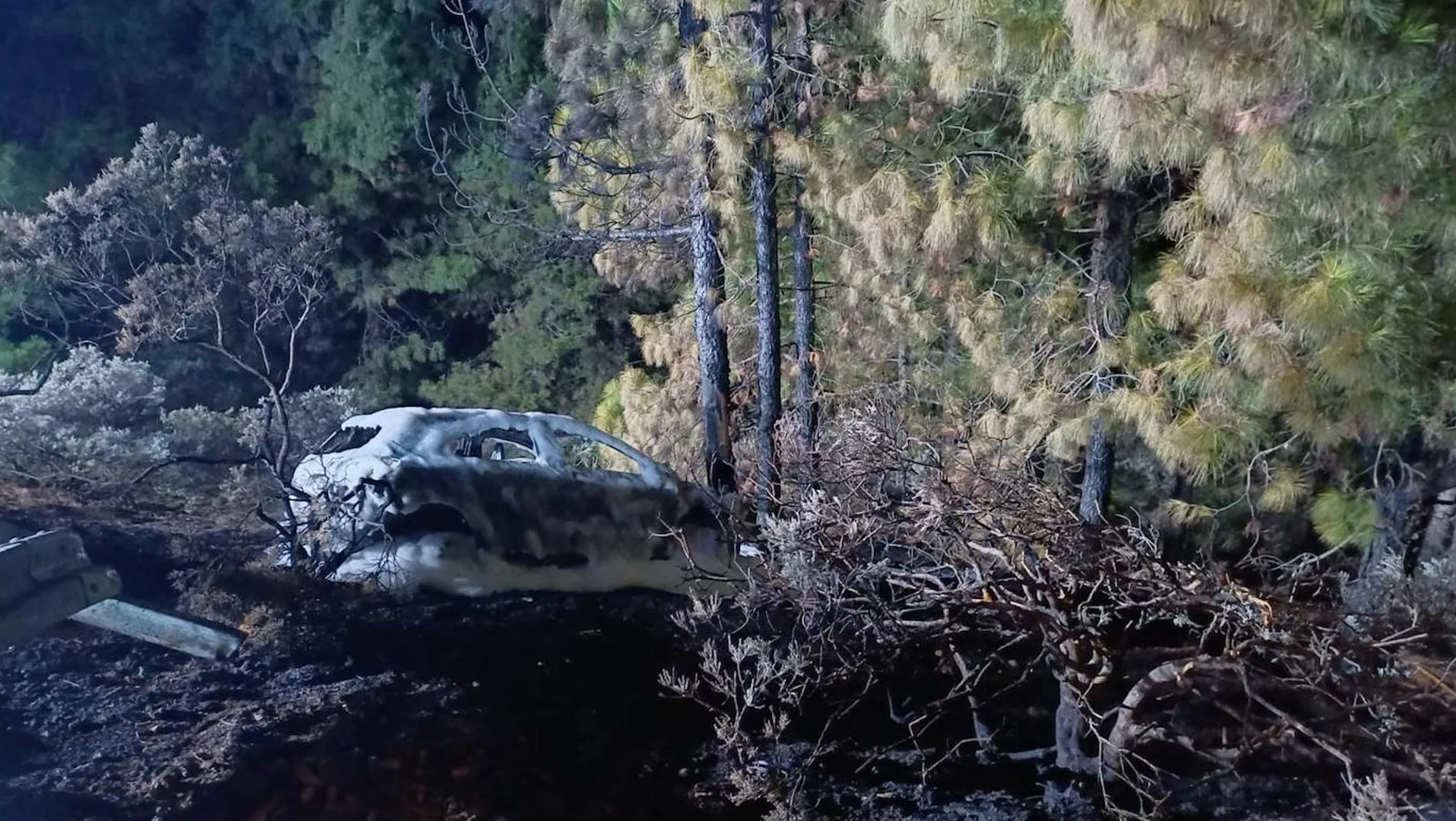 Rápida respuesta logra controlar un conato de incendio en Los Junquillos, cerca de la Caldera de Los Marteles