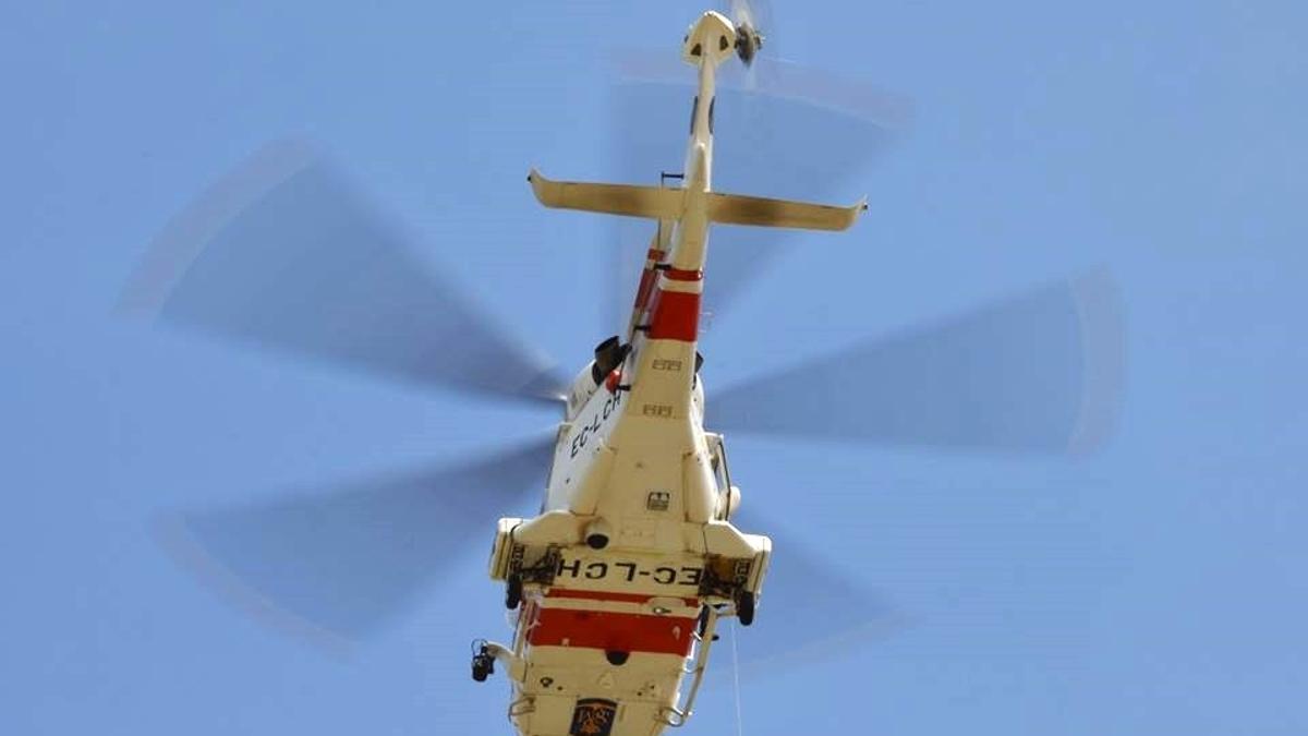 Helicoptero HELIMER de Salvamento Marítimo.