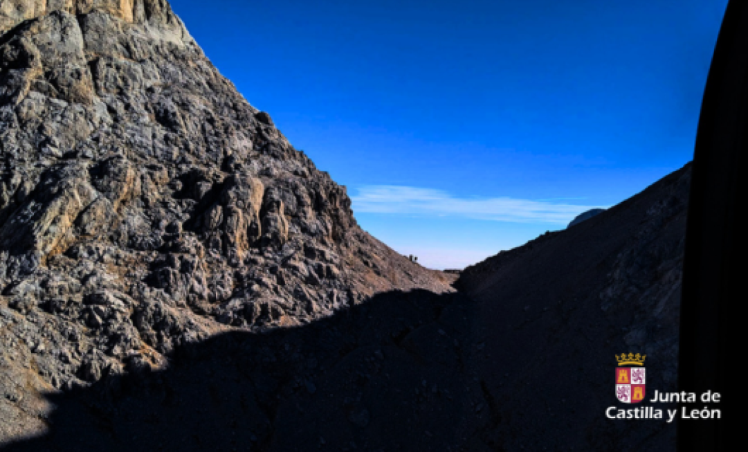 Rescatan a montañera indispuesta en lo alto de la Horcada de Caín, en Picos de Europa