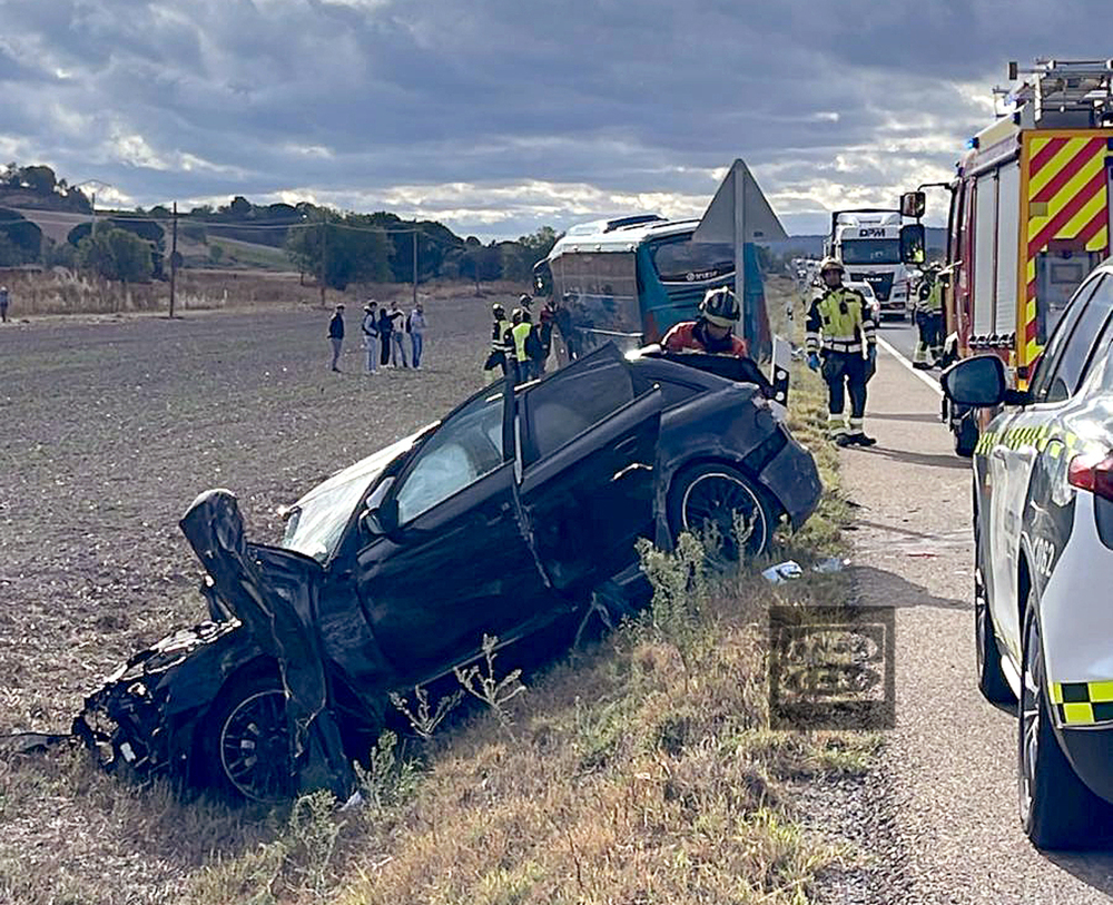 Trágico accidente en Valladolid deja a una persona fallecida y varios heridos en la N-122