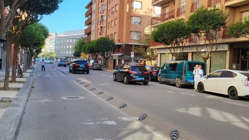 Herido muy grave un vecino de Huesca, en un accidente de moto en la calle Tarbes