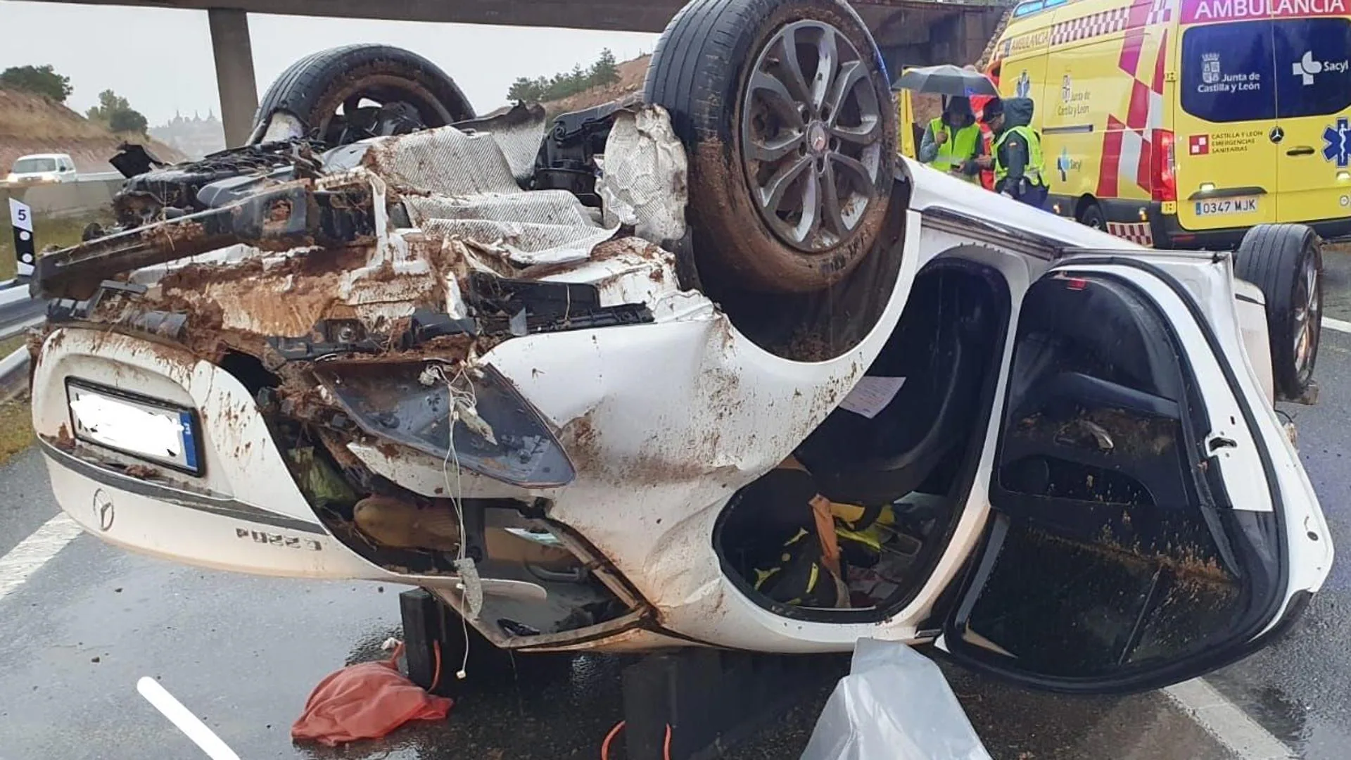 Tres accidentes en la A-1: cuatro heridos en una tarde complicada