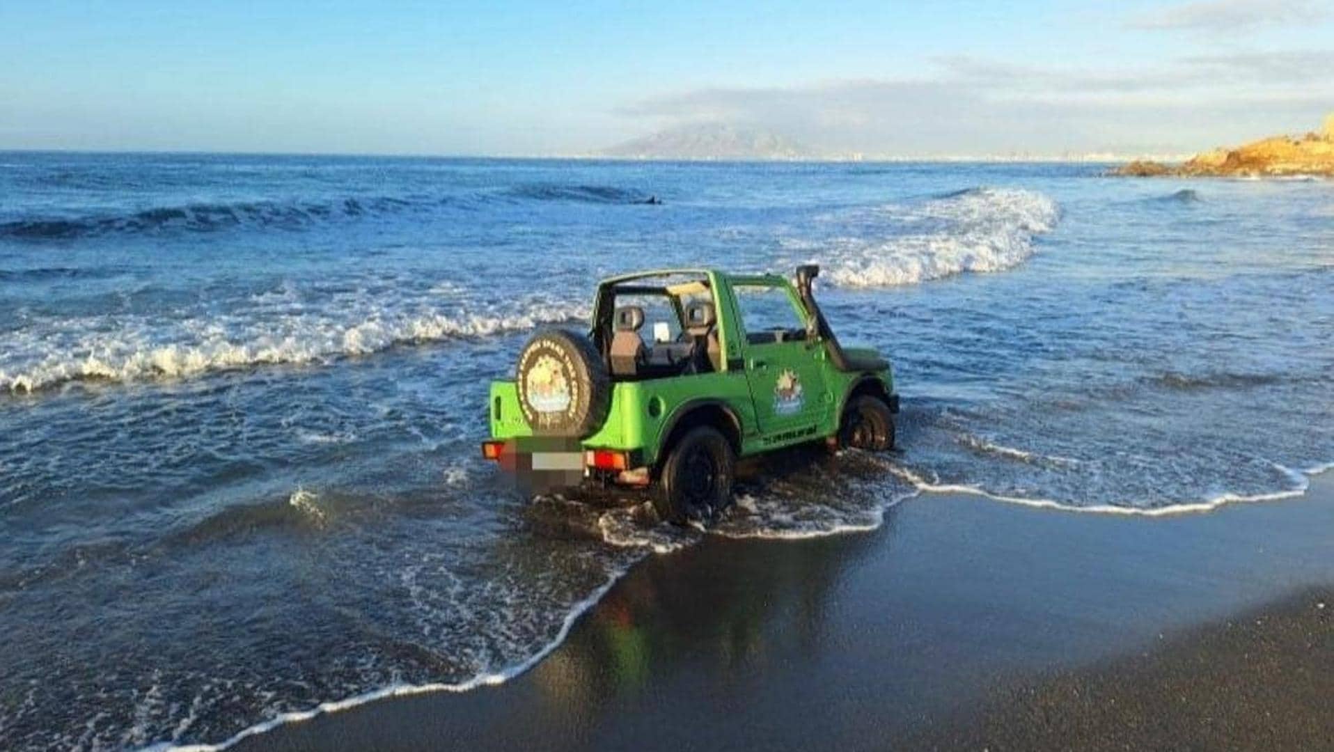 Conductor que circuló por la playa del Peñón del Cuervo con su todoterreno enfrenta dos delitos por conducción temeraria bajo los efectos del alcohol