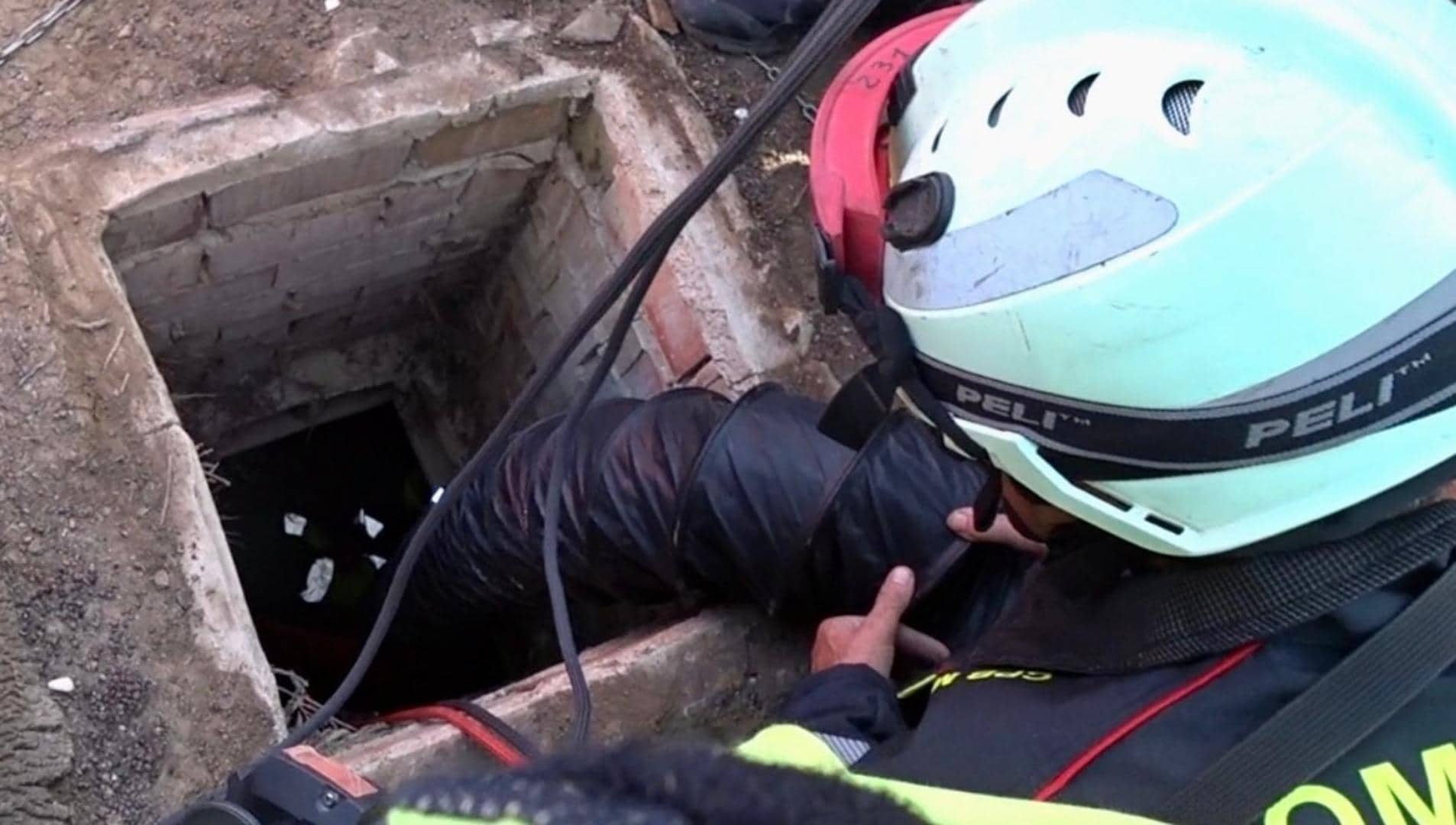 Dramático rescate de ciudadano atrapado en alcantarilla de Cártama Estación