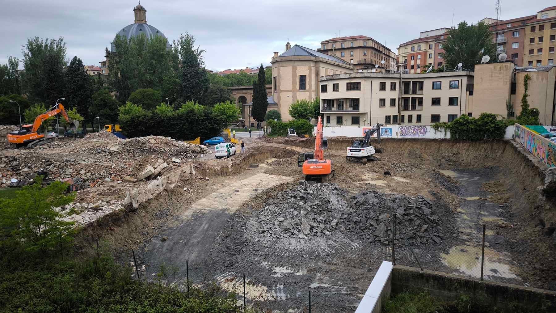 Hombre resulta herido en un accidente laboral en las obras de Pamplona y se encuentra en estado reservado en el Hospital Universitario de Navarra