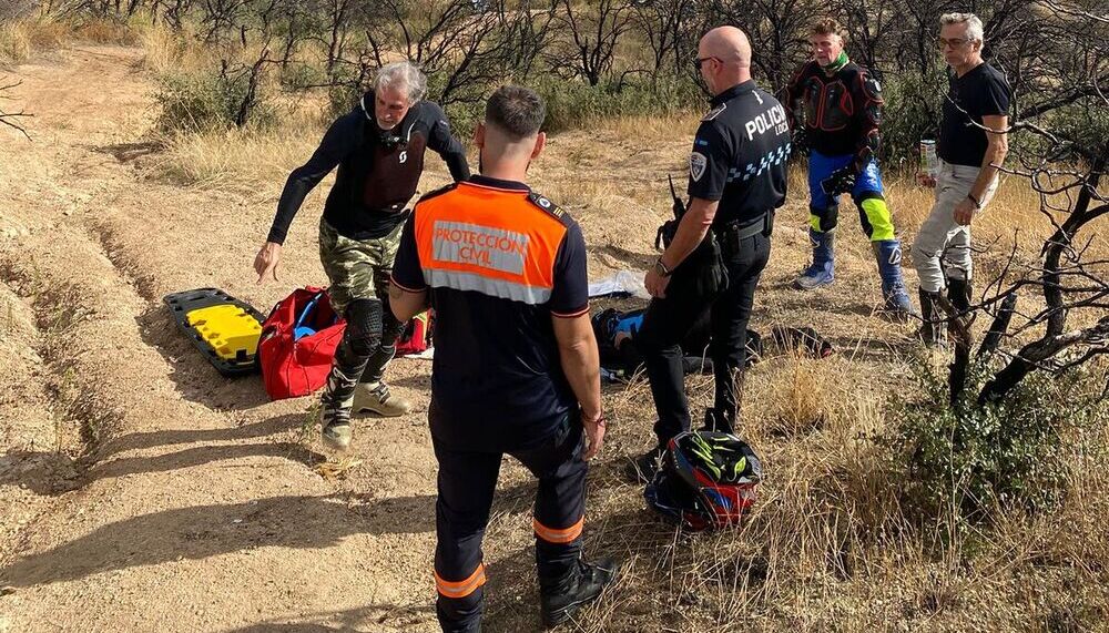 Hospitalizado un motorista francés herido cerca de Puy du Fou