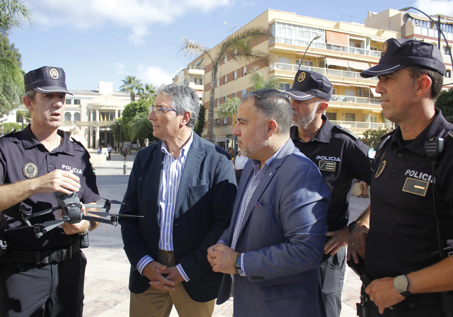 Dron de la Unidad Aérea de Seguridad de la Policía Local de Rincón de la Victoria