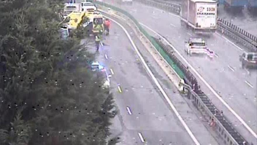 Un herido en un accidente múltiple en Ordizia