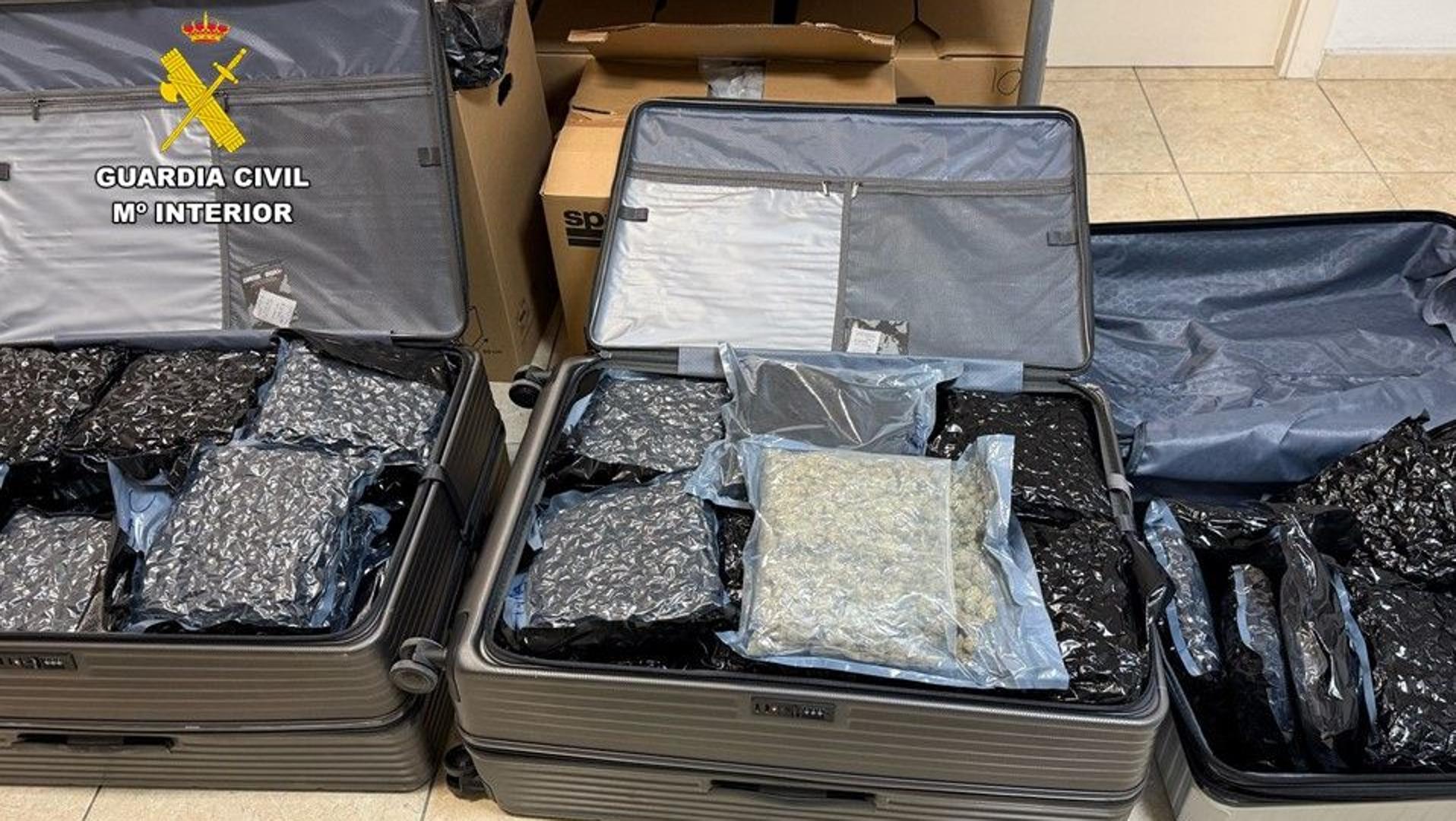 Arrestan a ciudadano neerlandés con 110 kilos de marihuana en El Campello