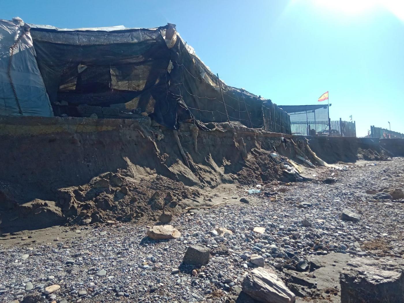 Un invernadero dañado por el temporal Martinho. - Europa press