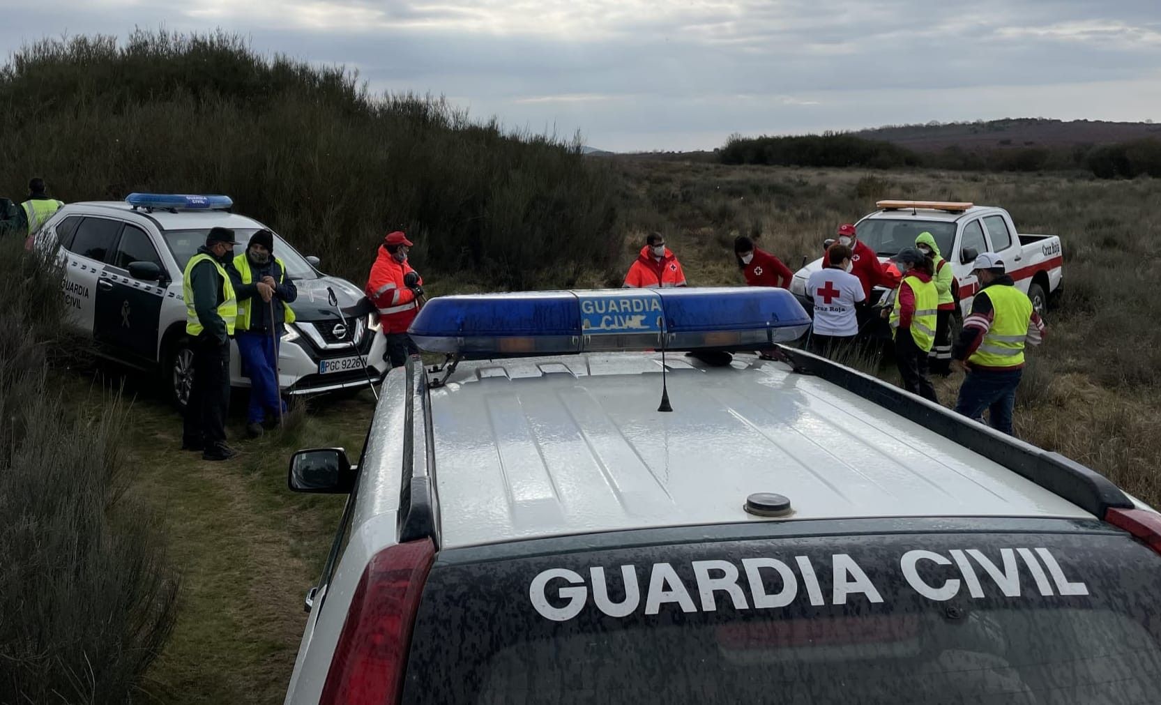 Dispositivo de búsqueda de la Guardia Civil