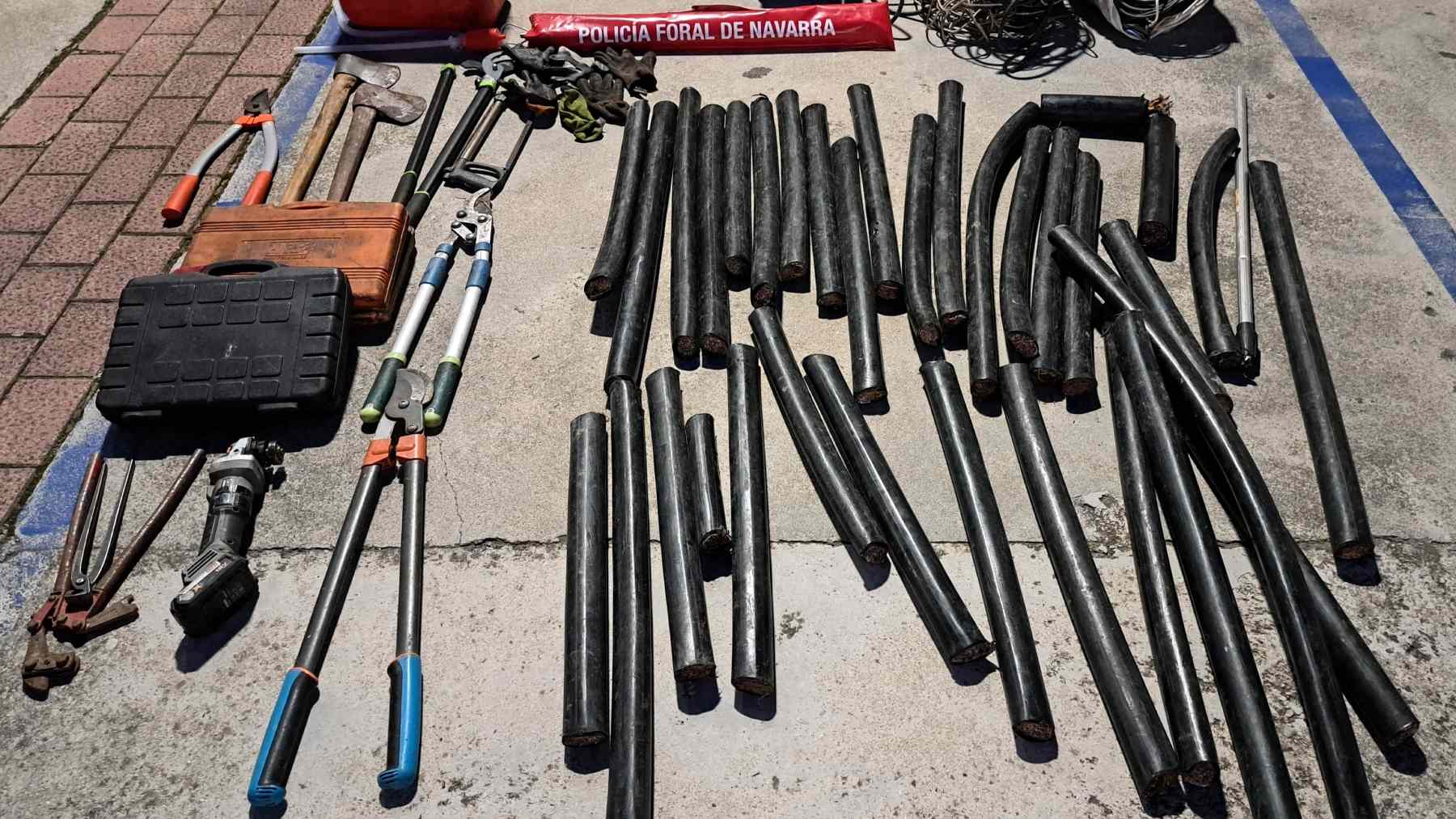 Desmantelan banda criminal en Navarra: Dos detenidos por el robo de cable de cobre con más de 120 antecedentes