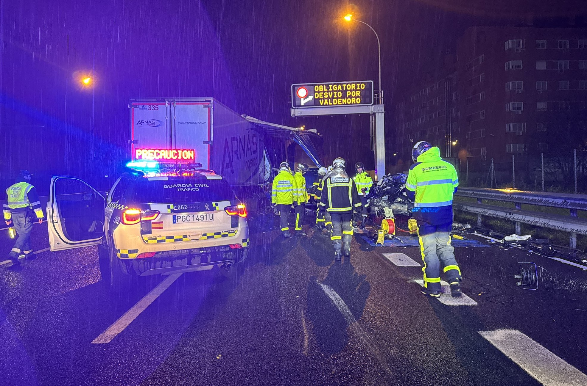 Madrugada trágica en Valdemoro: el fatídico km 26 de la A-4 se cobra dos vidas en accidentes diferentes