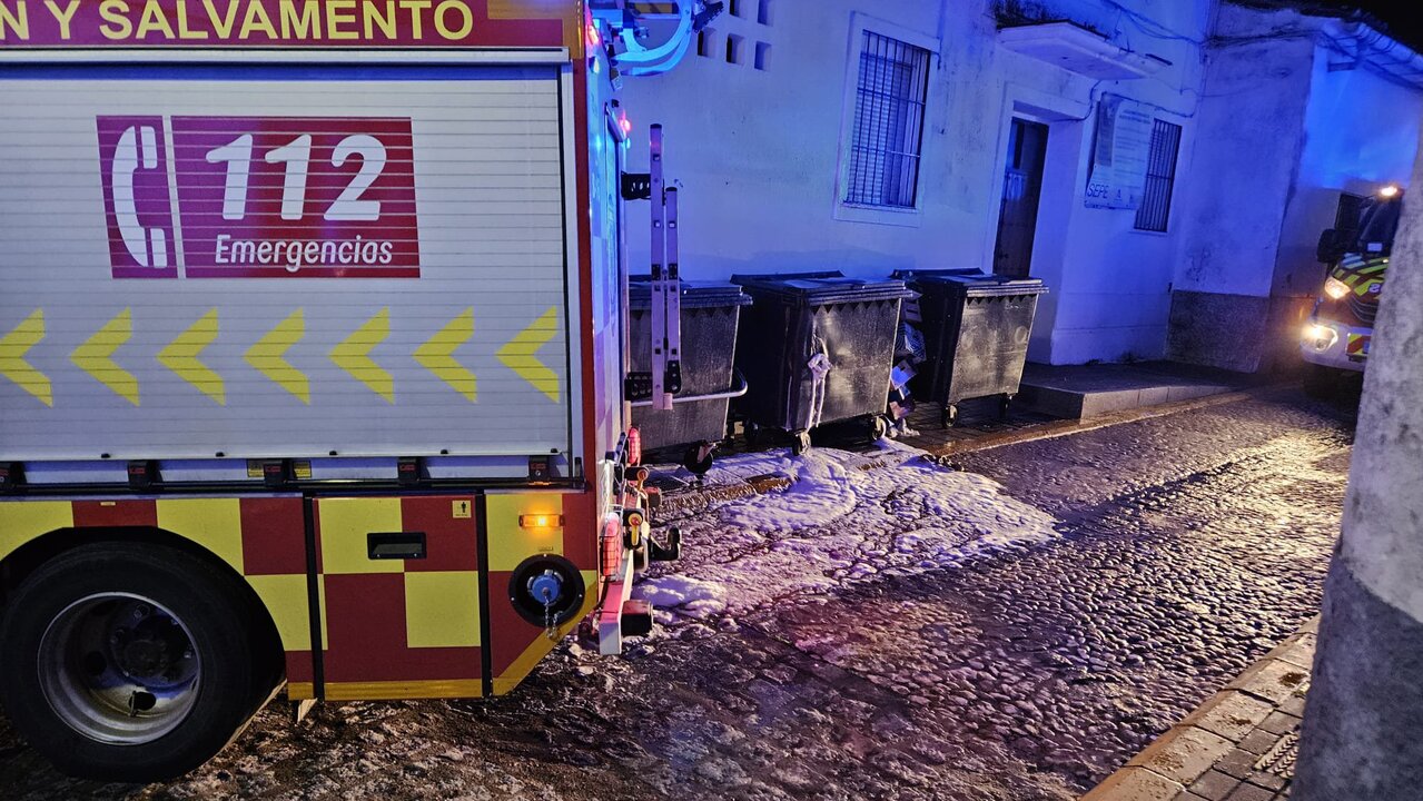 Fuego en el municipio de Galaroza