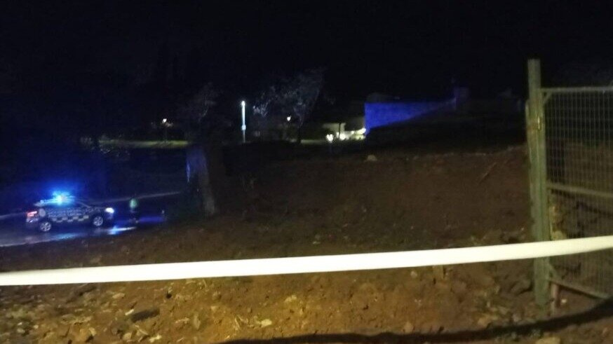 Borrasca Laurence en Gibraleón: Cae el muro lateral del Castillo y piden extremar la precaución