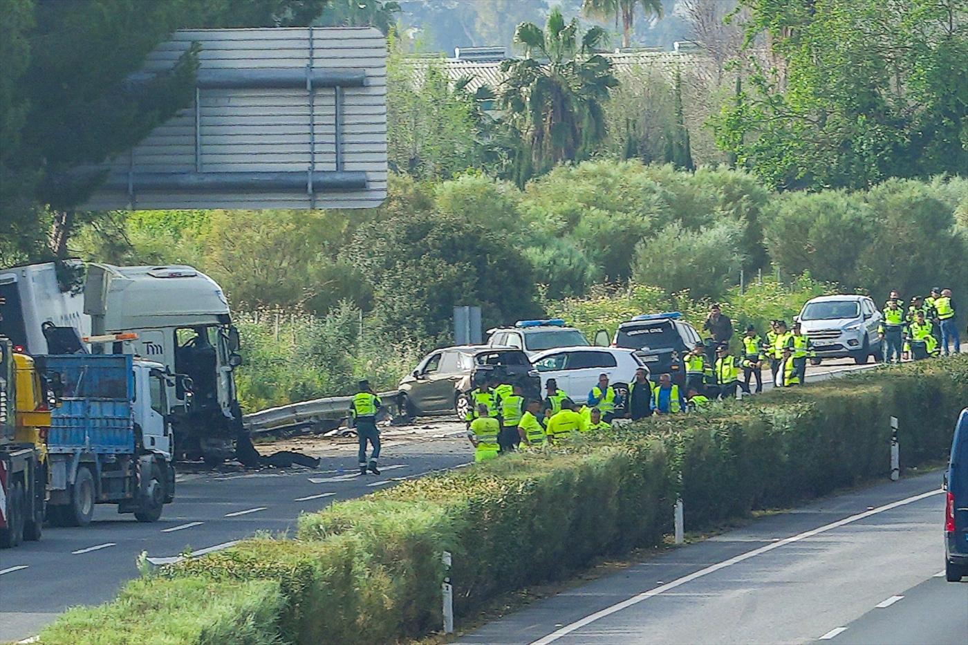 Imágenes del accidente producido - E.P.