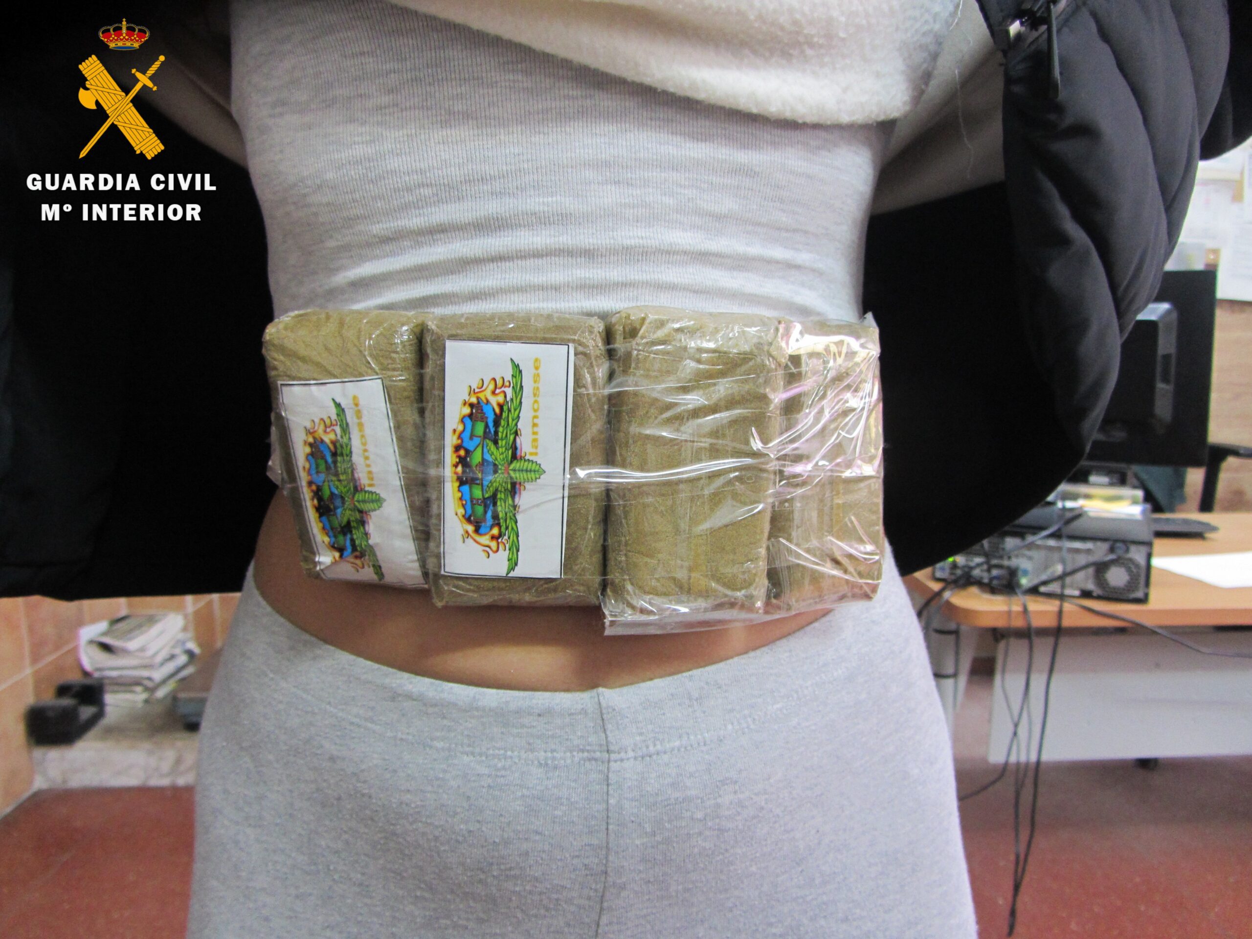 Siete detenidos con 10,3 kilos de droga en la frontera y el puerto