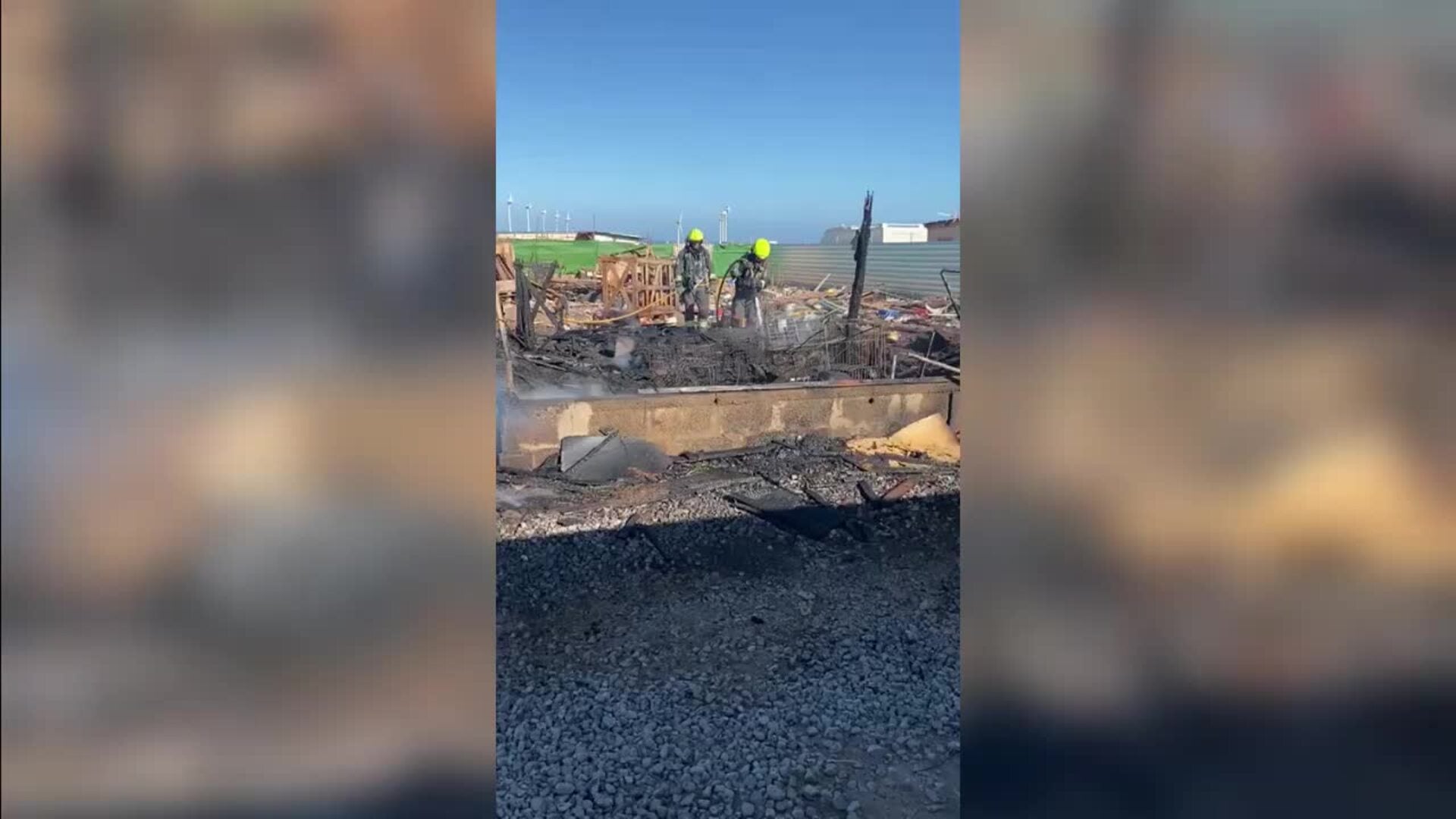 Incendio en un asentamiento ilegal de Cueva Laya