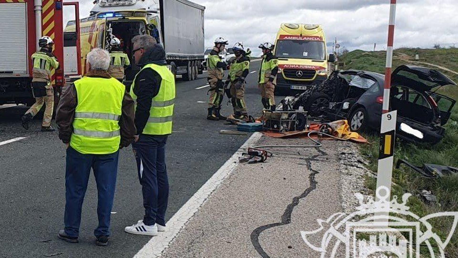 Aumentan los accidentes en las carreteras de Burgos durante la Semana Santa: cinco heridos graves y 24 leves en 17 incidentes