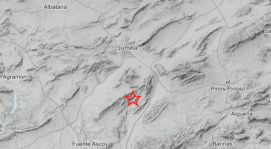 Jumilla registra dos terremotos consecutivos este viernes