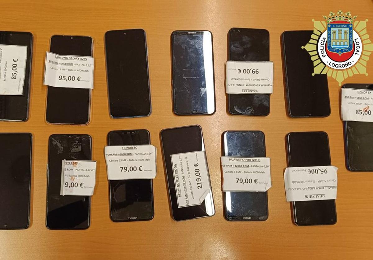 Detenido en Logroño un hombre que intentaba vender móviles robados en un establecimiento de telefonía