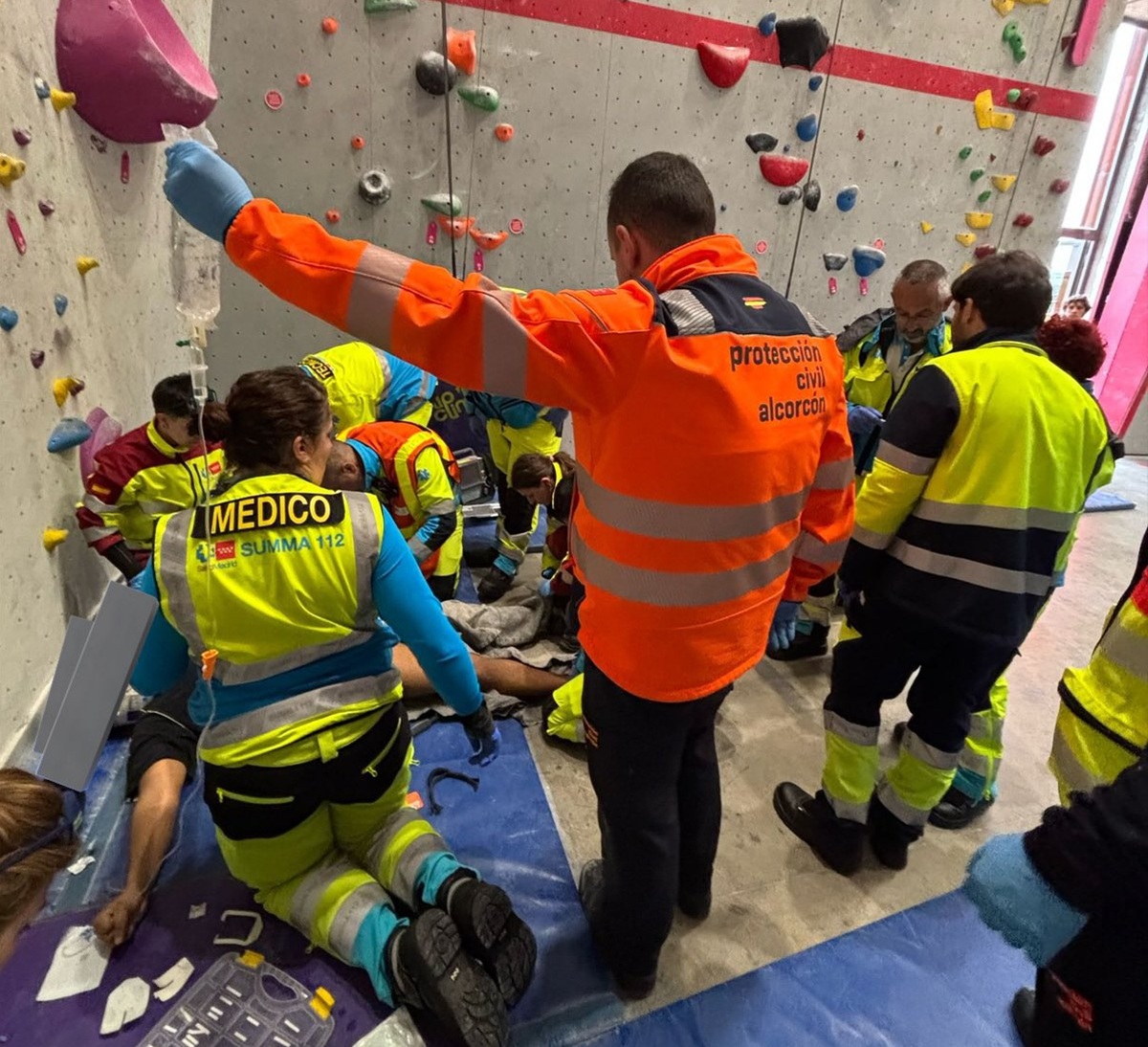 Grave joven deportista resulta herido tras caer desde siete metros en rocódromo del centro comercial X-Madrid de Alcorcón