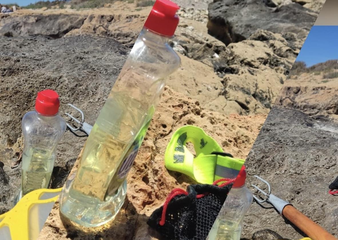 Denunciado por verter productos químicos para pescar cangrejos en una playa de la provincia de Alicante