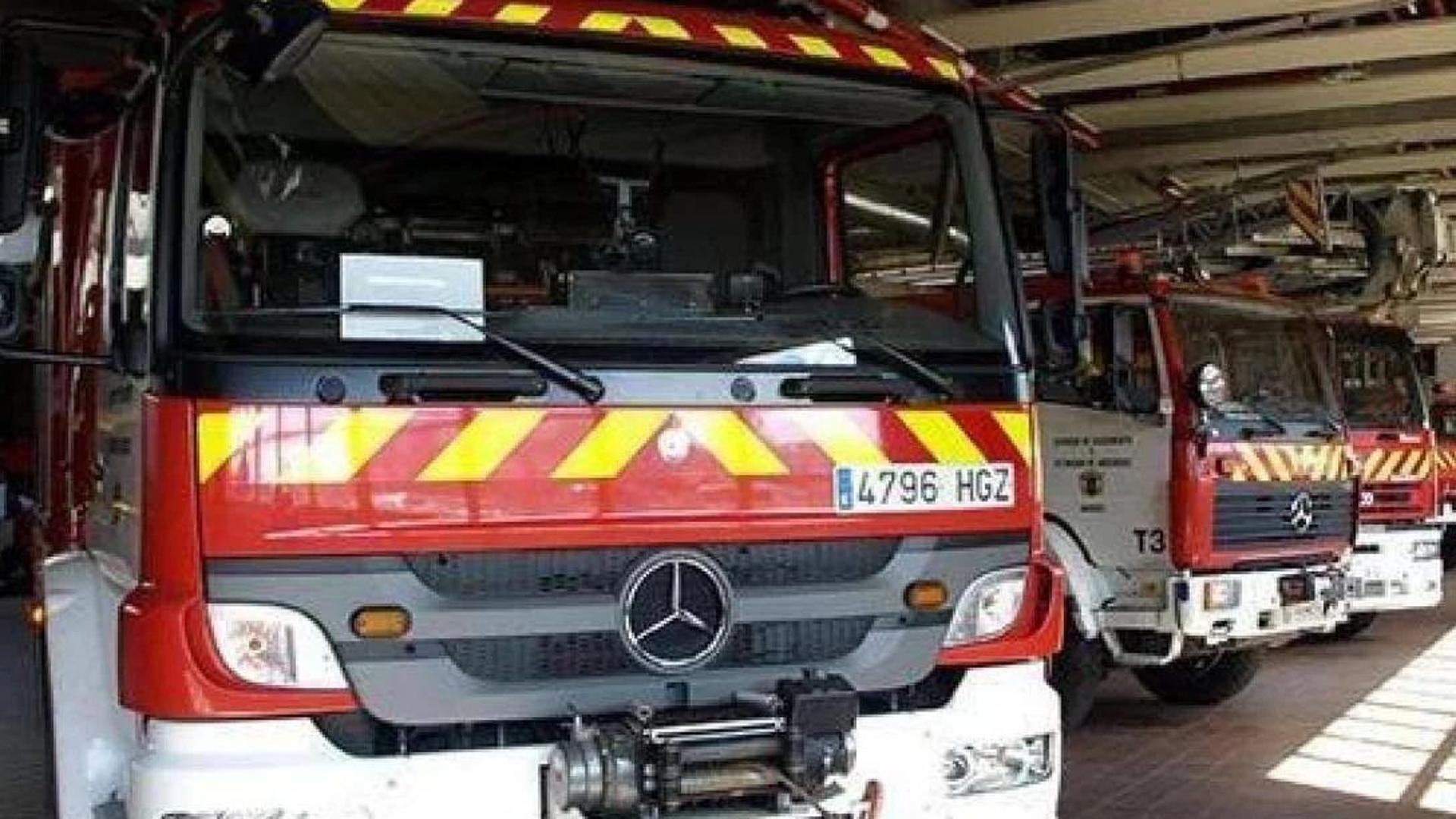 El incendio de un camión provoca retenciones en la AP-1 en Burgos