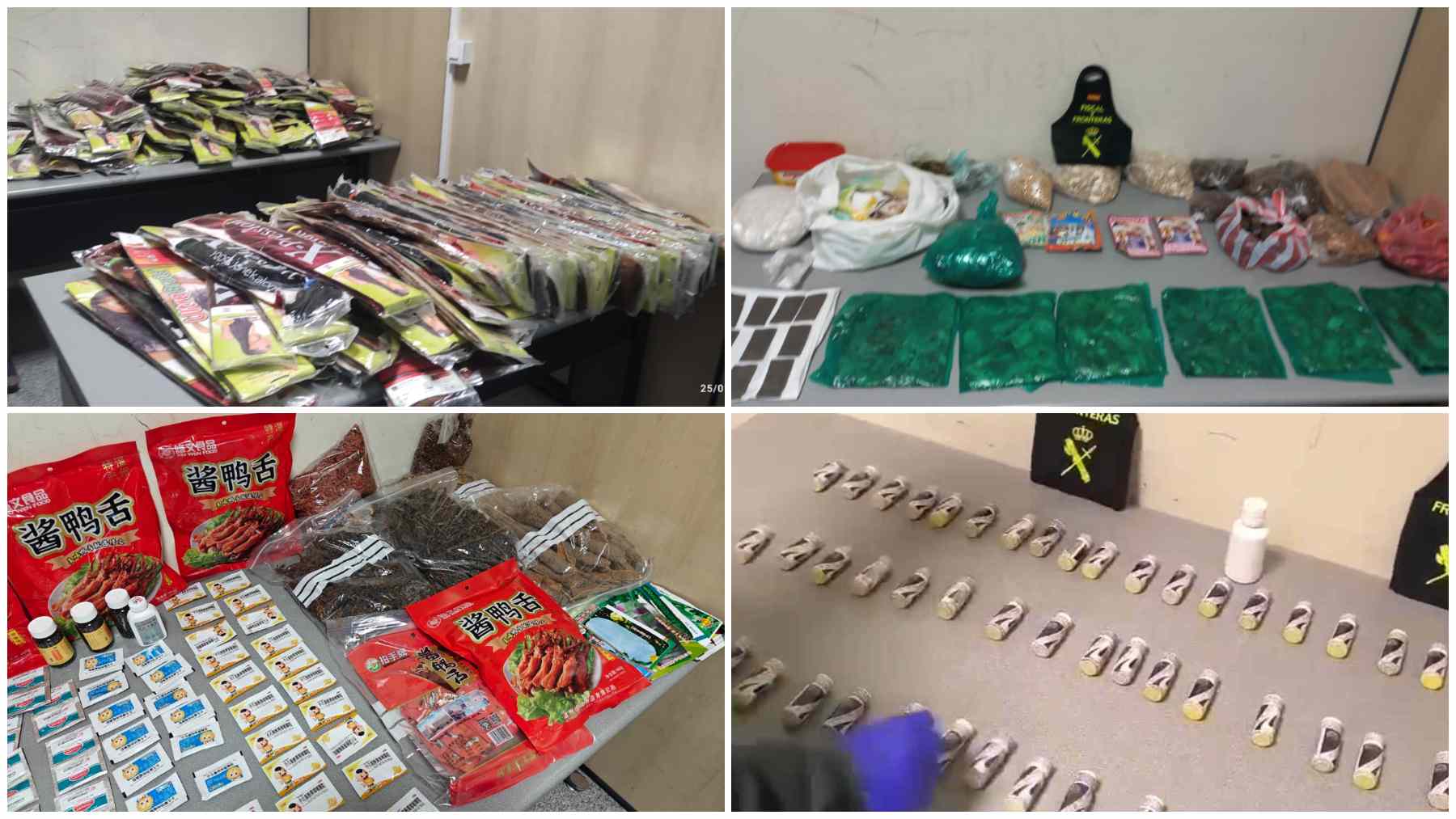 La Guardia Civil de Navarra intercepta objetos y productos sorprendentes en el aeropuerto de Pamplona