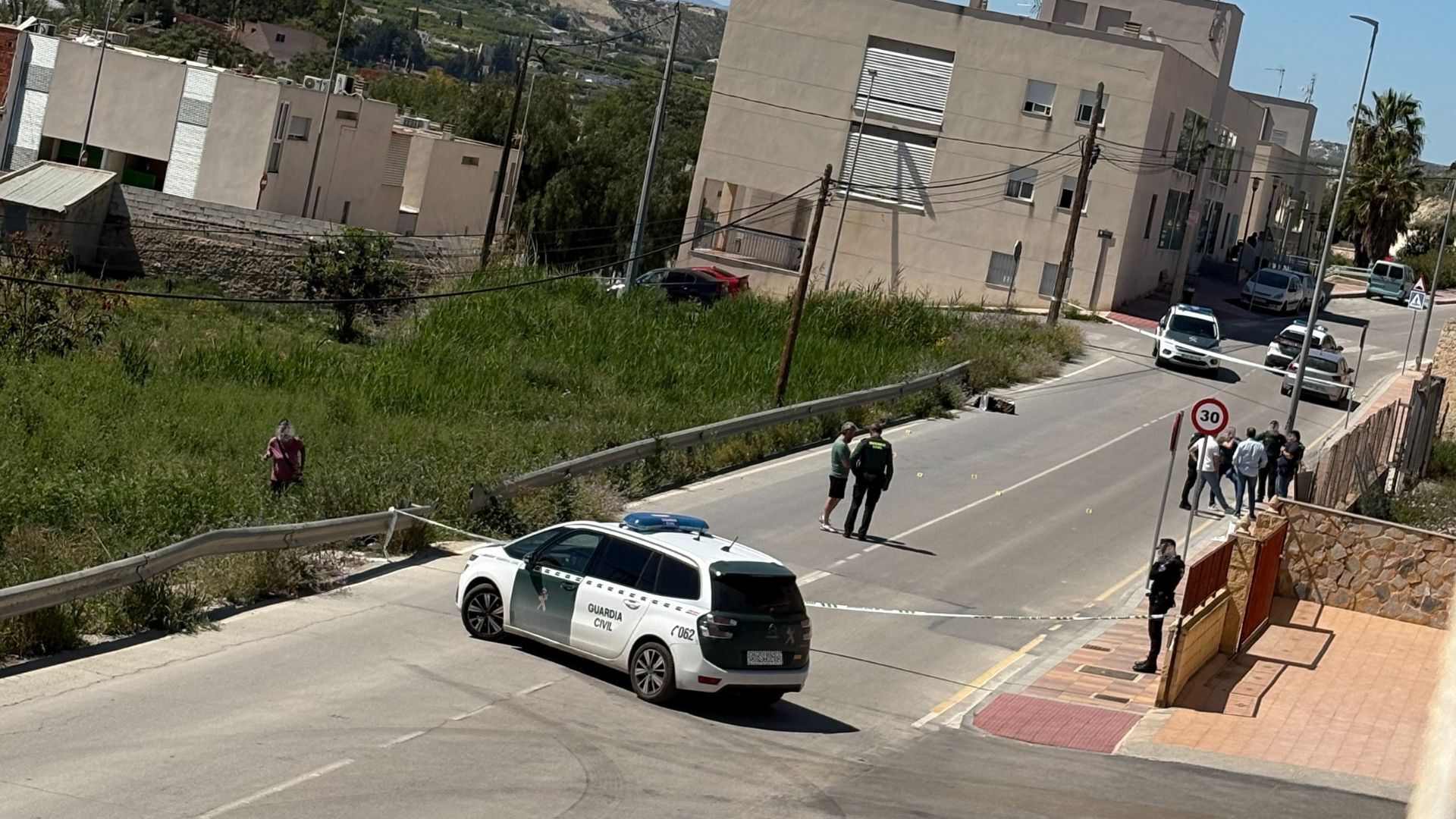 La Guardia Civil investiga el disparo a un hombre en el barrio de La Serretilla, en Archena