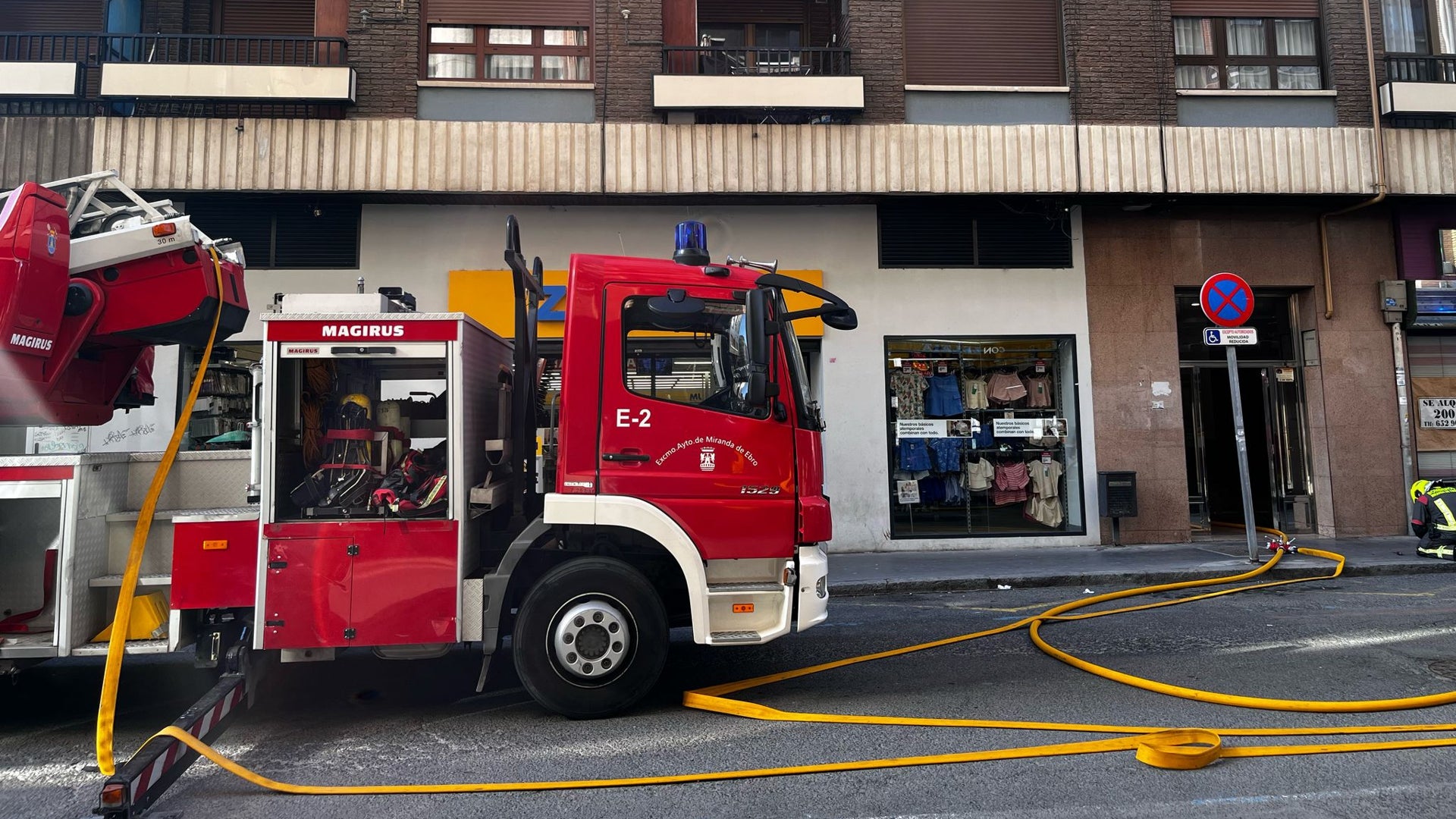 Alarma por un nuevo incendio en el centro de Miranda de Ebro