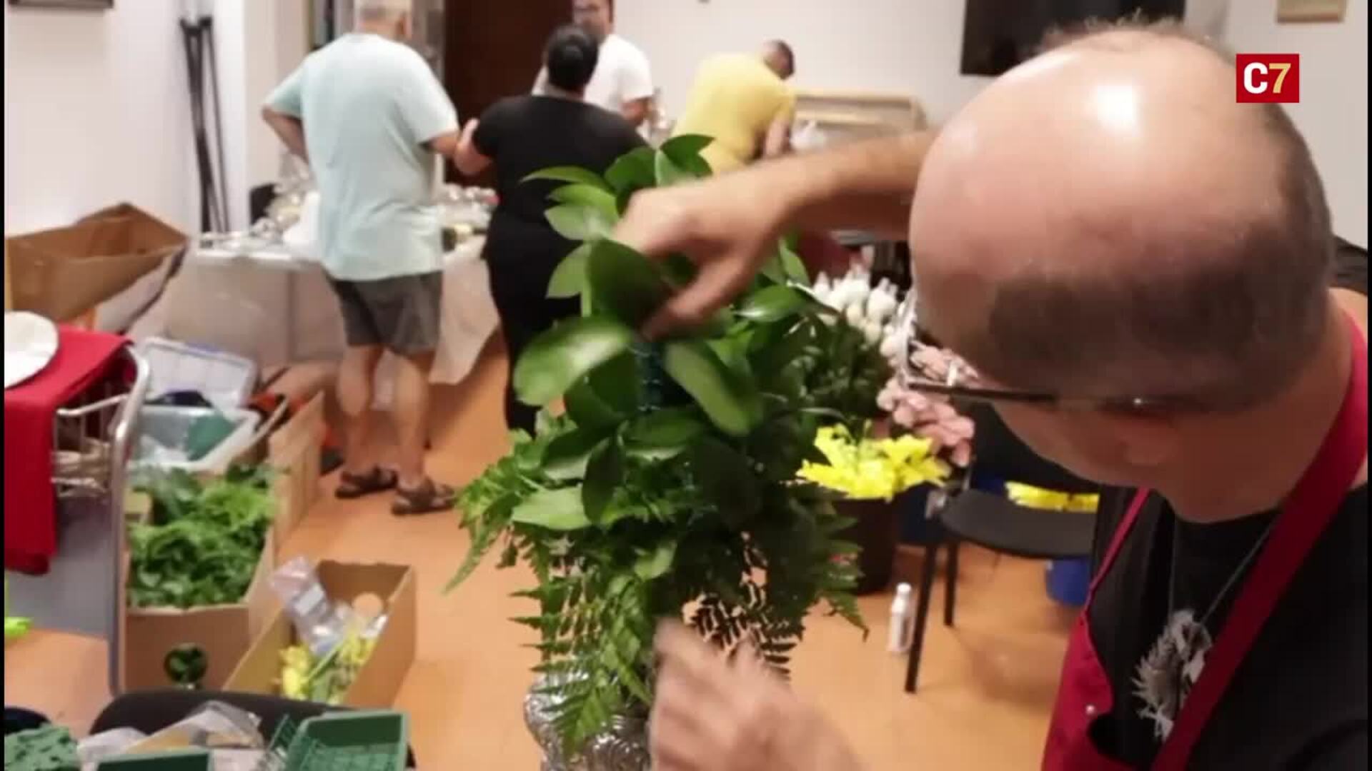 Todo listo para la Procesión de Los Dolores en la ermita de San Telmo