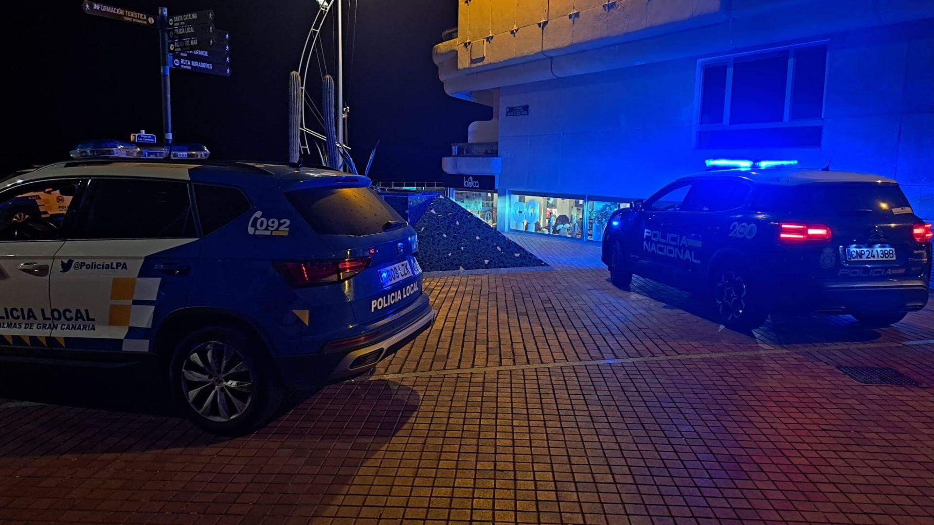 Noche violenta en Las Palmas de Gran Canaria: seis detenidos, dos robos y dos peleas