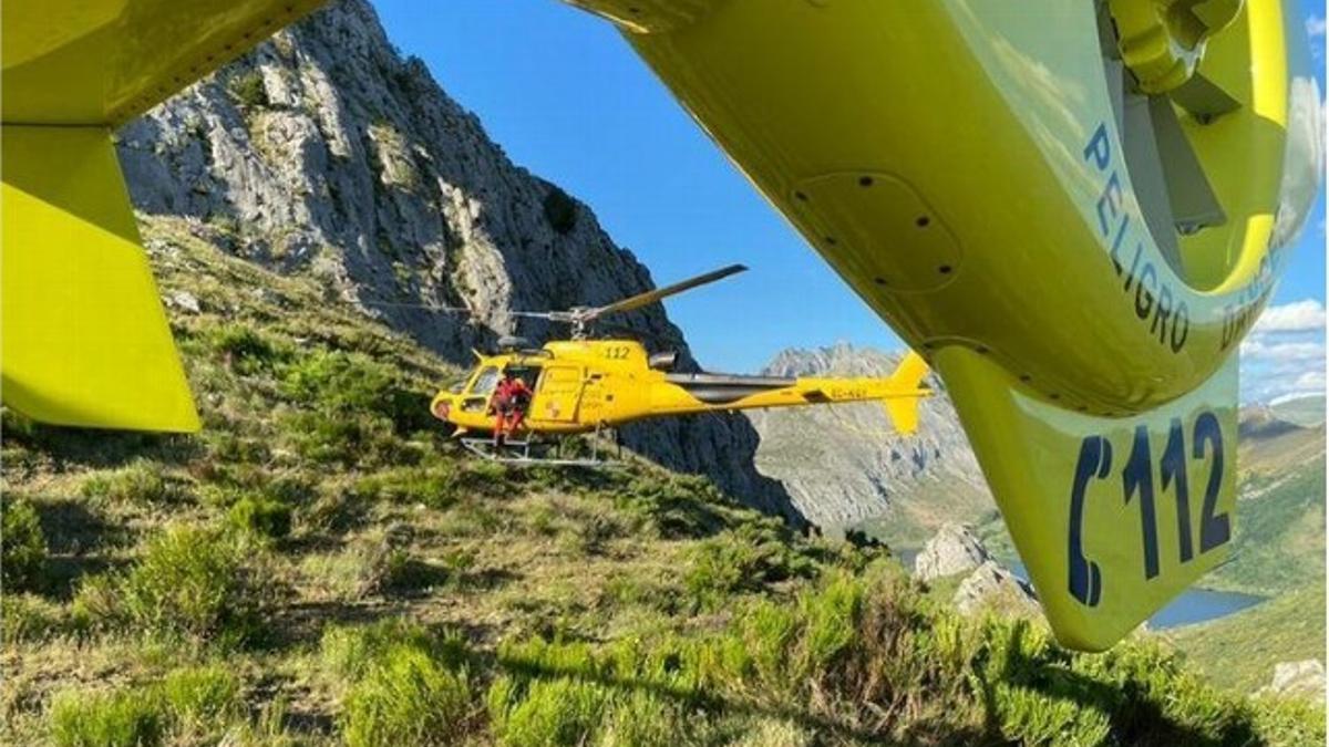 Helicópteros de rescate del 1-1-2 de Emergencias de la Junta, imagen de arcivo.