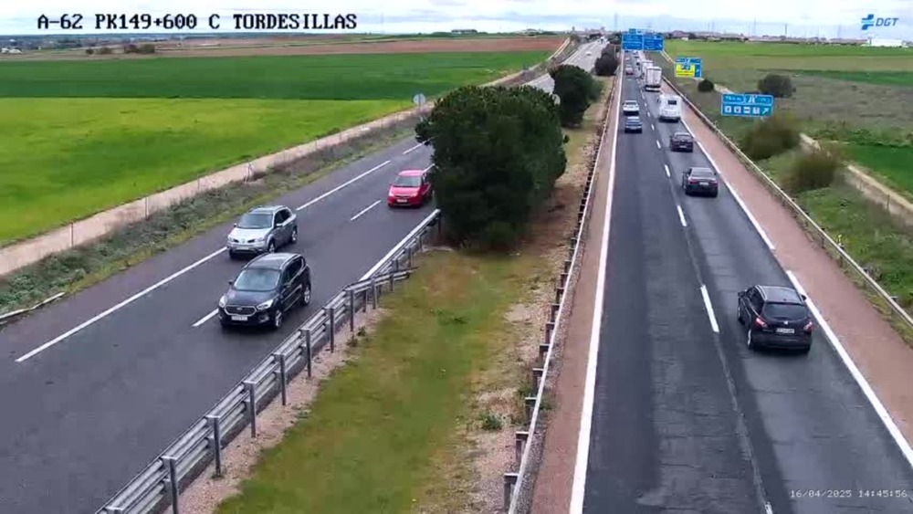 Retenciones kilométricas en la A-62 por un accidente