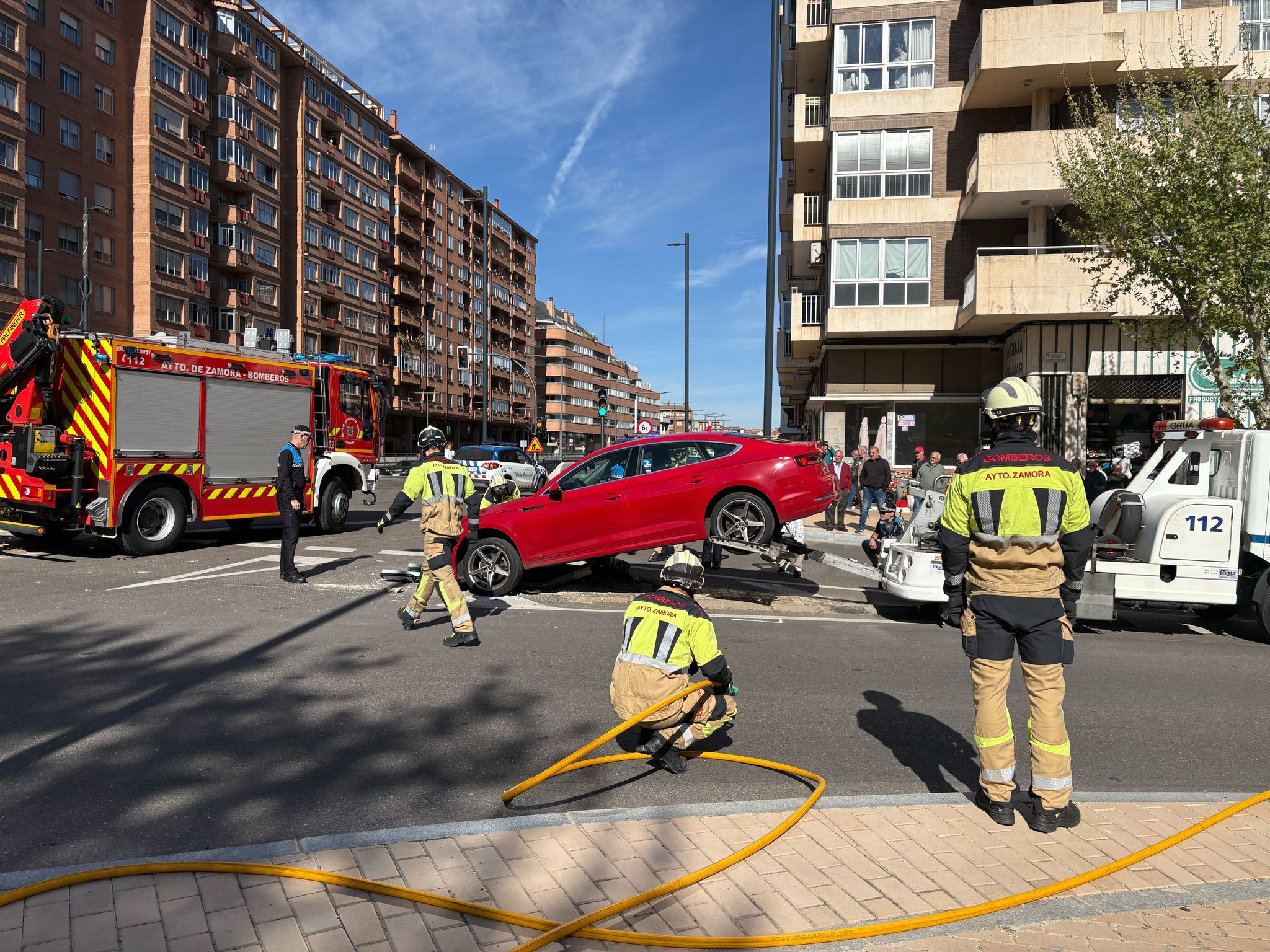 Grave accidente en las  Tres Cruces.