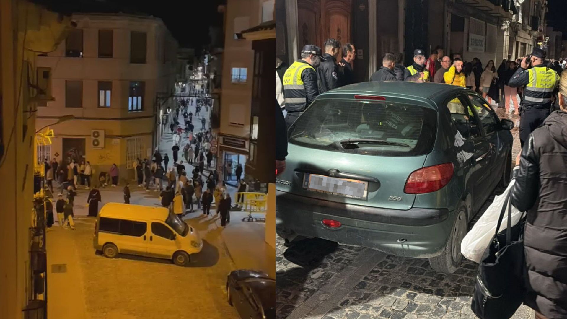 Detenido en Cieza un hombre que provocó el pánico en plena procesión