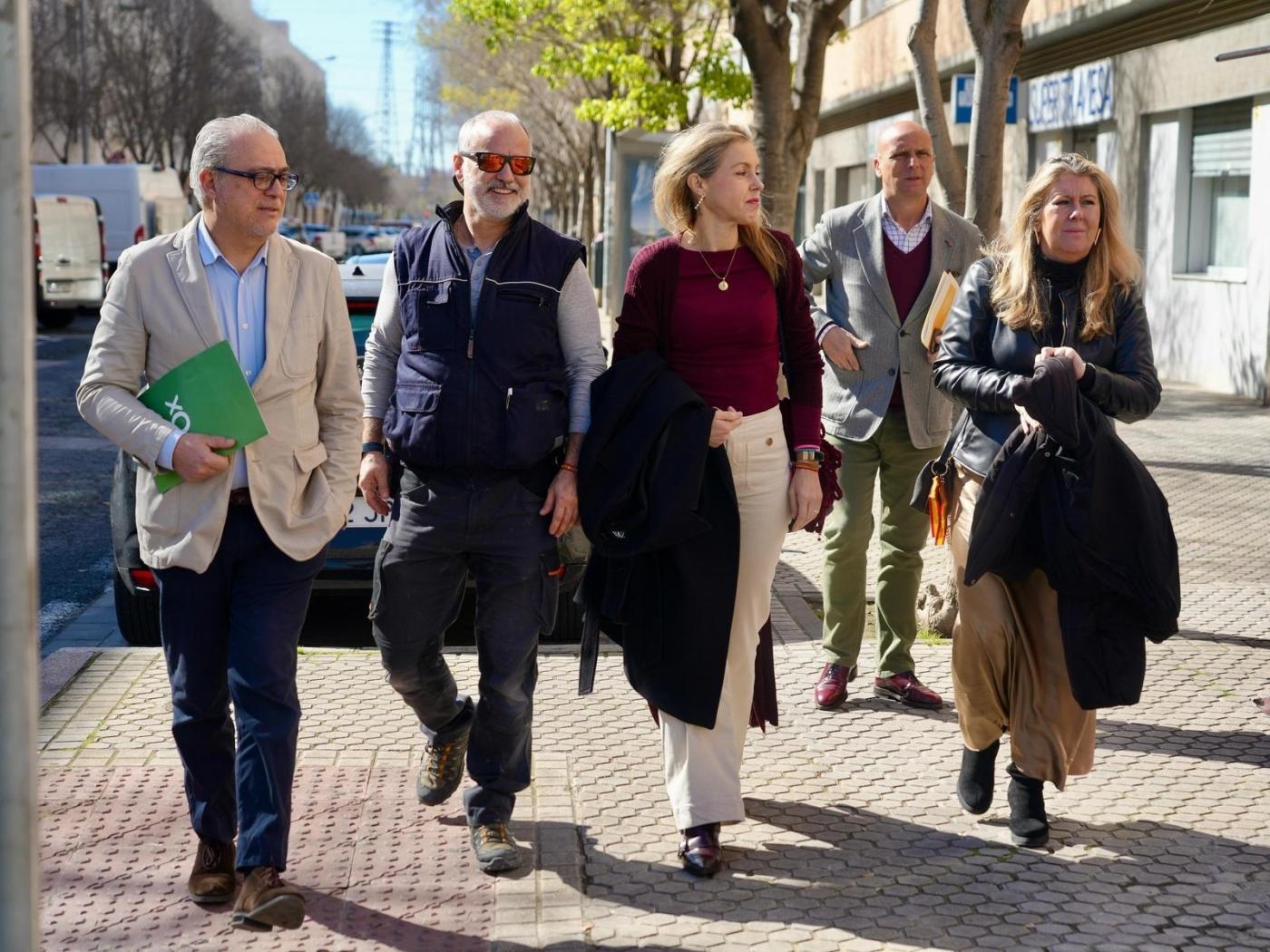 Cristina Peláez, en un paseo por el distrito Macarena - VOX