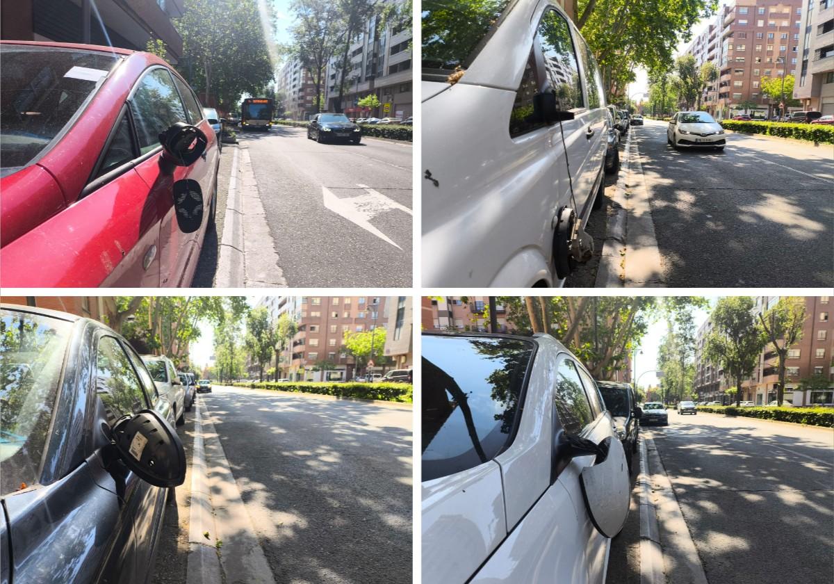 Destrozan los retrovisores de una docena de coches en Duques de Nájera