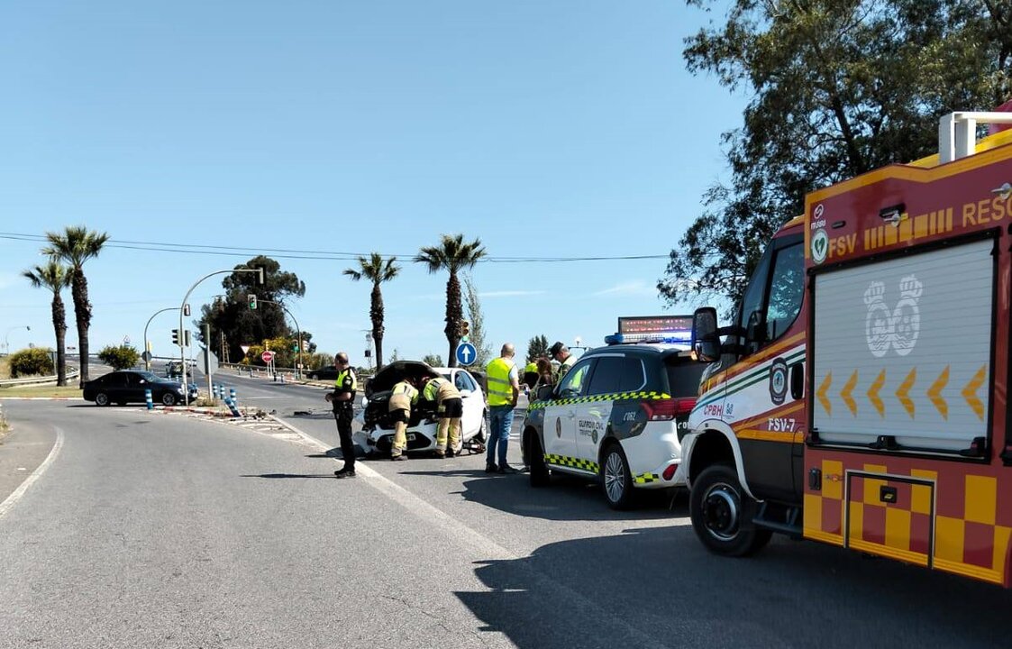 Gibraleón: Nuevo accidente en uno de los cruces de la N-431 con dos heridos