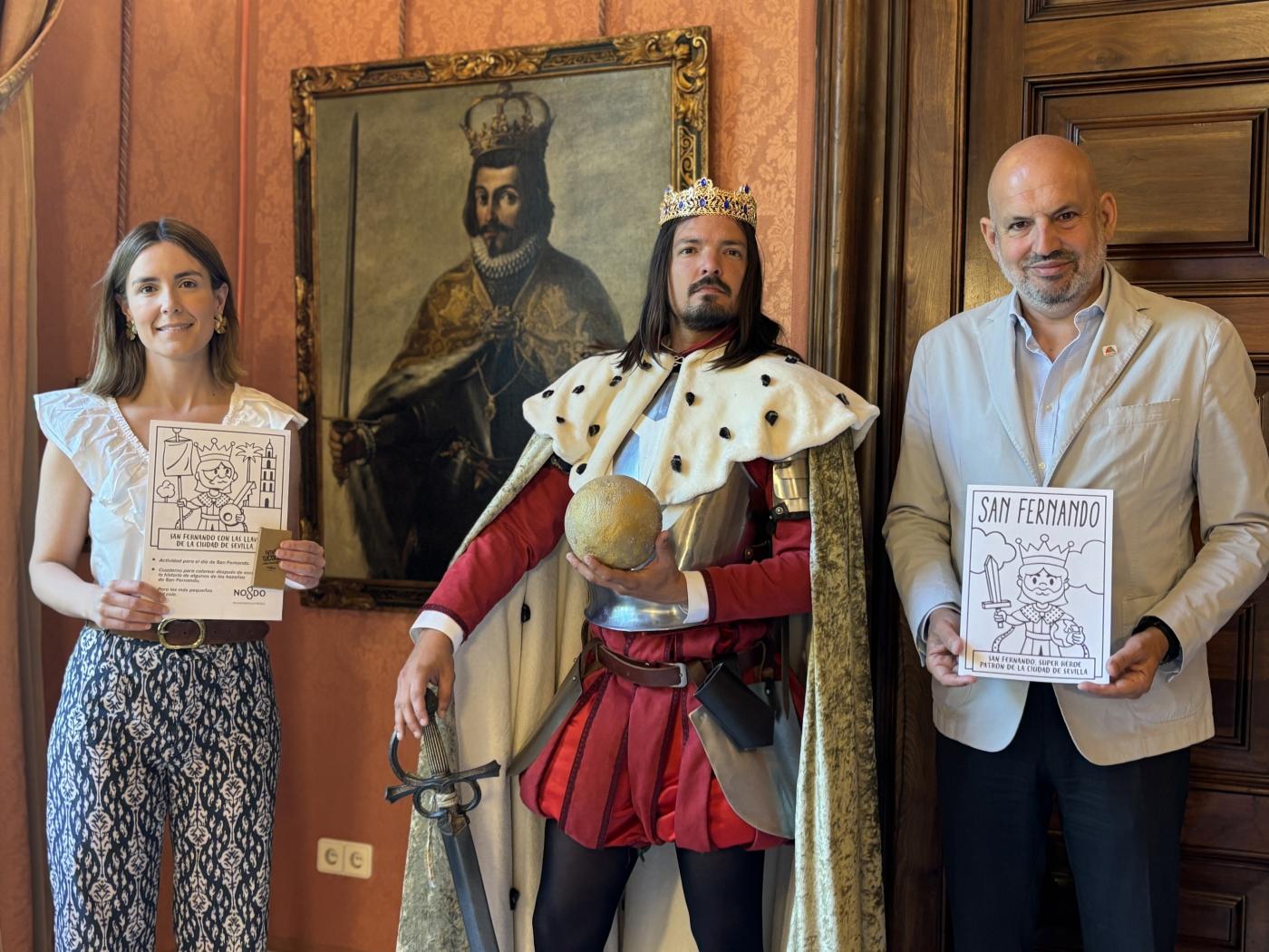 El Ayuntamiento de Sevilla celebra el día de San Fernando en colegios con actividades especiales.