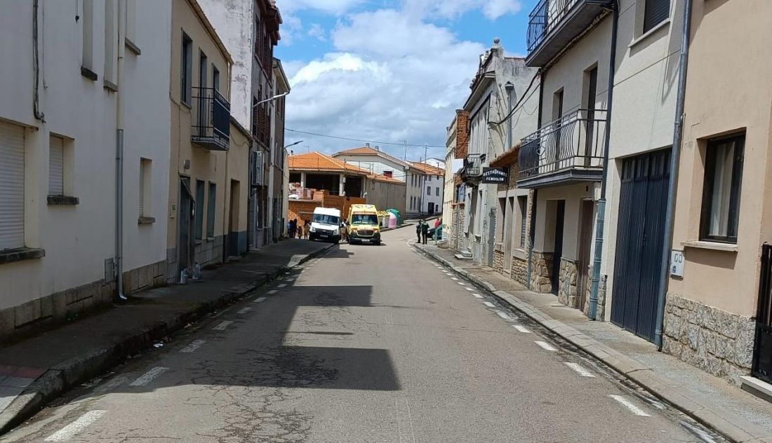 El suegro de Mañueco es atendido en Hinojosa de Duero.SALAMANCA24HORAS