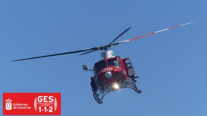 Escalador de 40 años herido tras caer desde una altura de cuatro metros en Tejeda