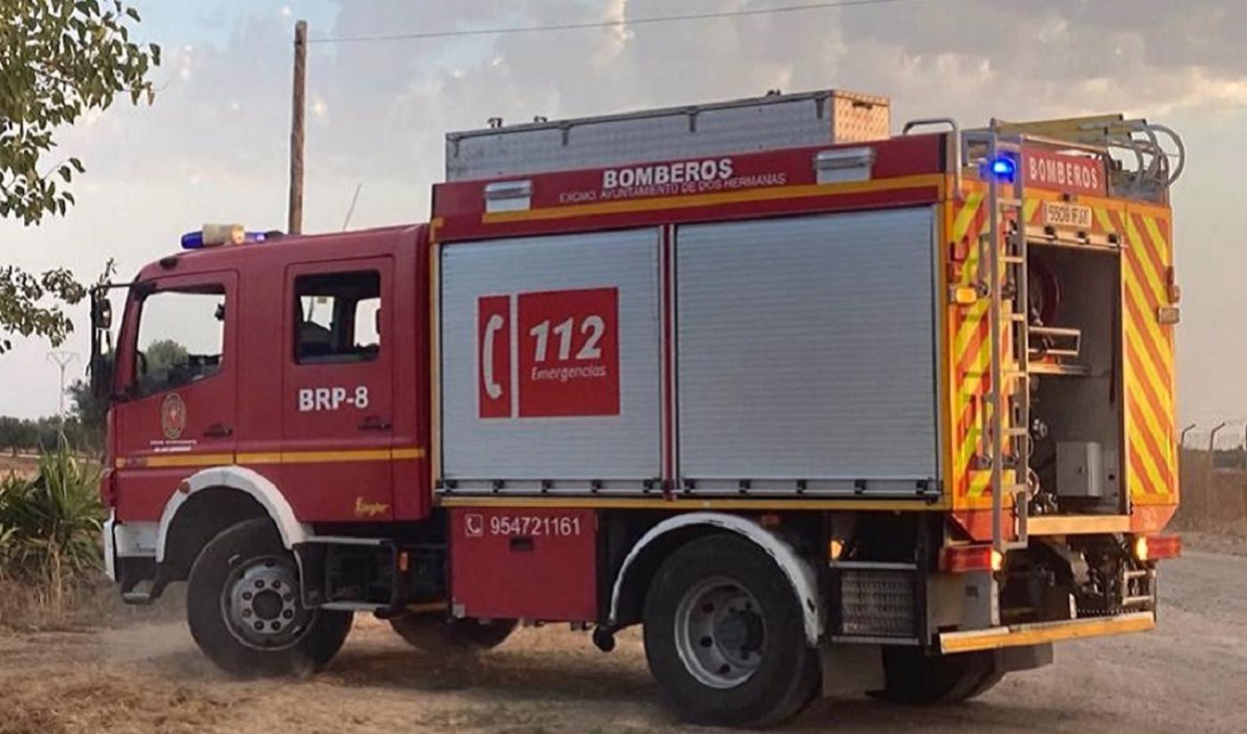 Incendio en planta fotovoltaica de Salteras deja un herido leve