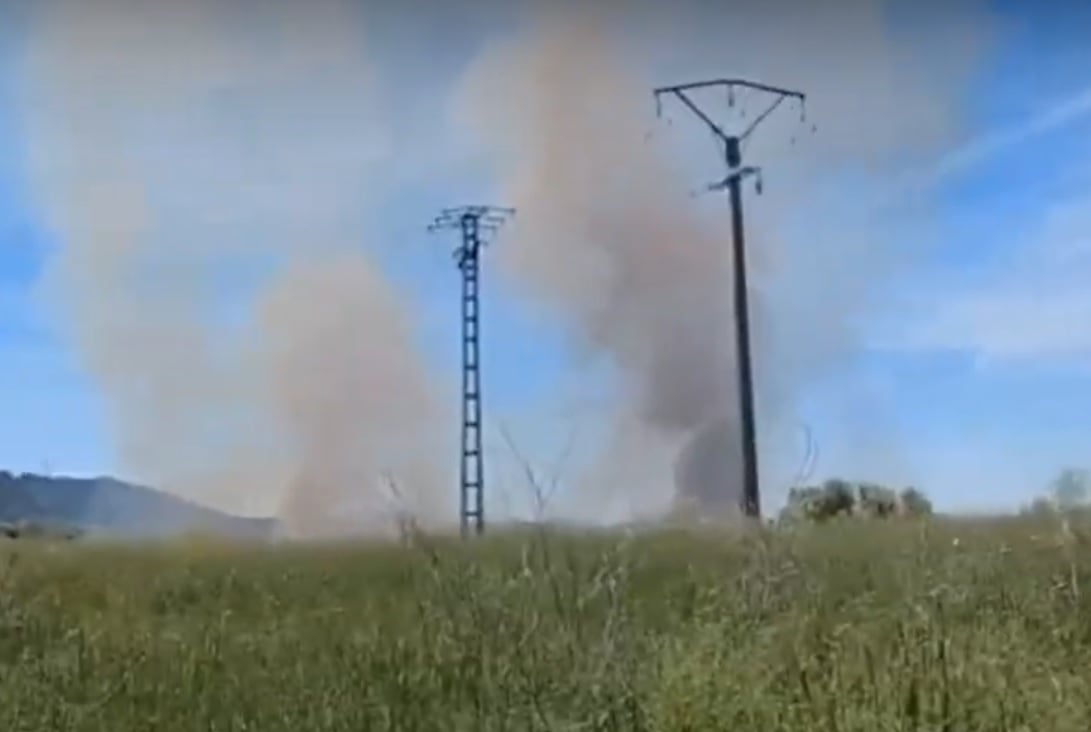 Cuidado con los incendios: fuego en la zona de la Huerta de la Limpia