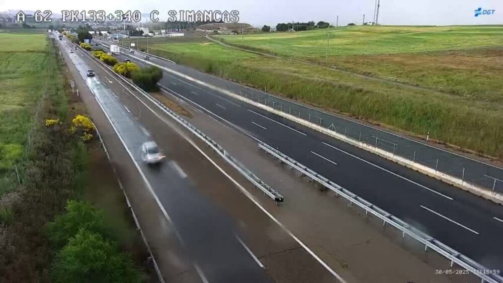 Varios kilómetros de retenciones en la A-62 en Simancas