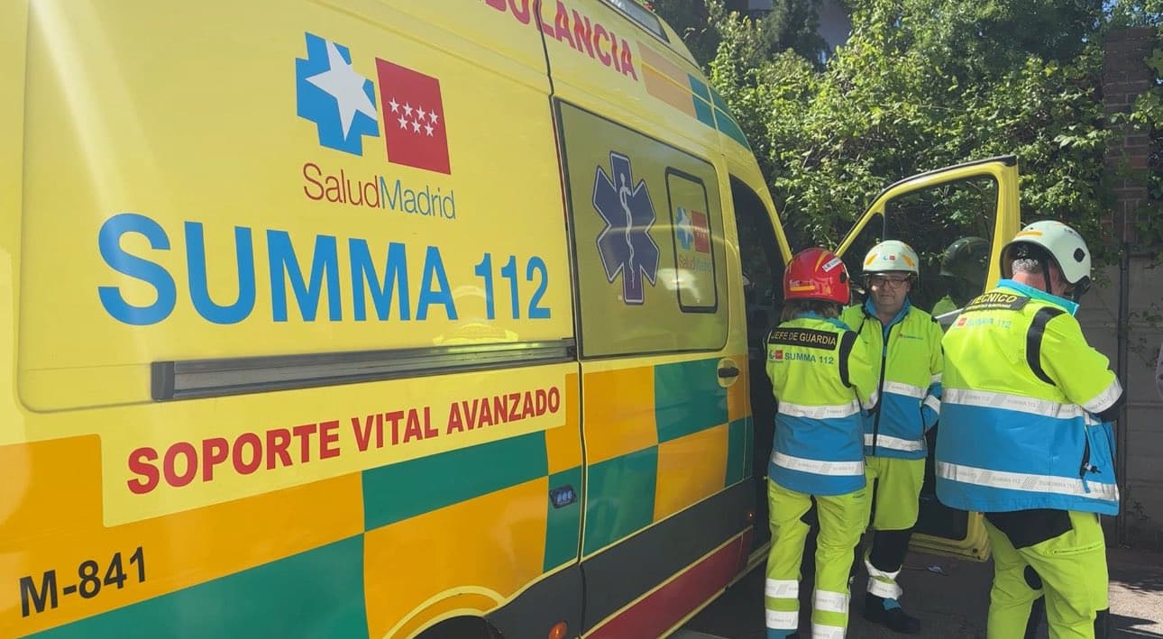 Grave accidente laboral en Chamartín: un obrero cae desde un andamio de ocho metros