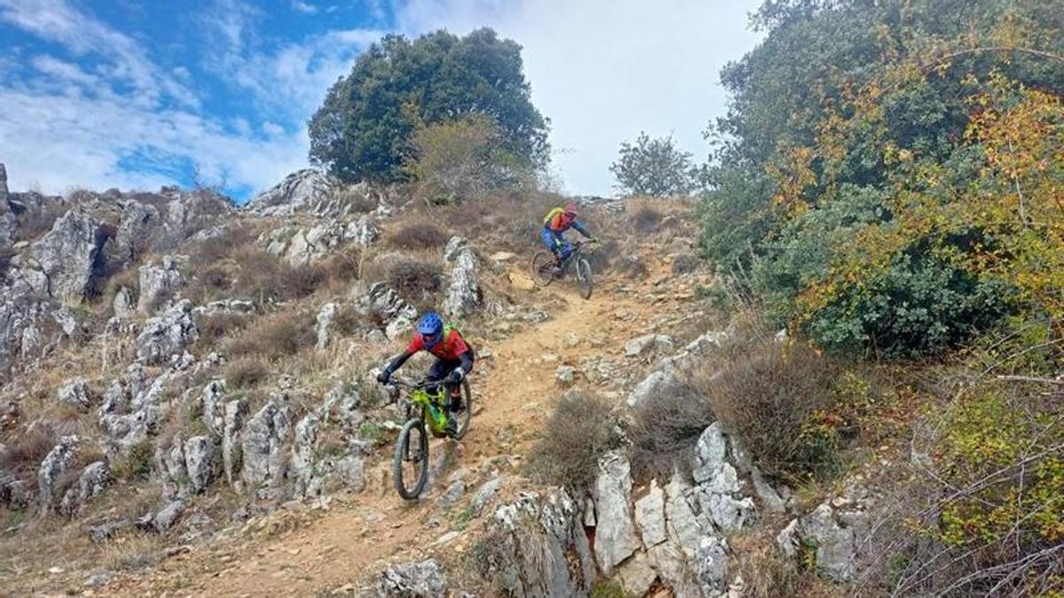 Imagen de archivo de la Zona Alfa para bicicleta de montaña en La Pola de Gordón, León.
